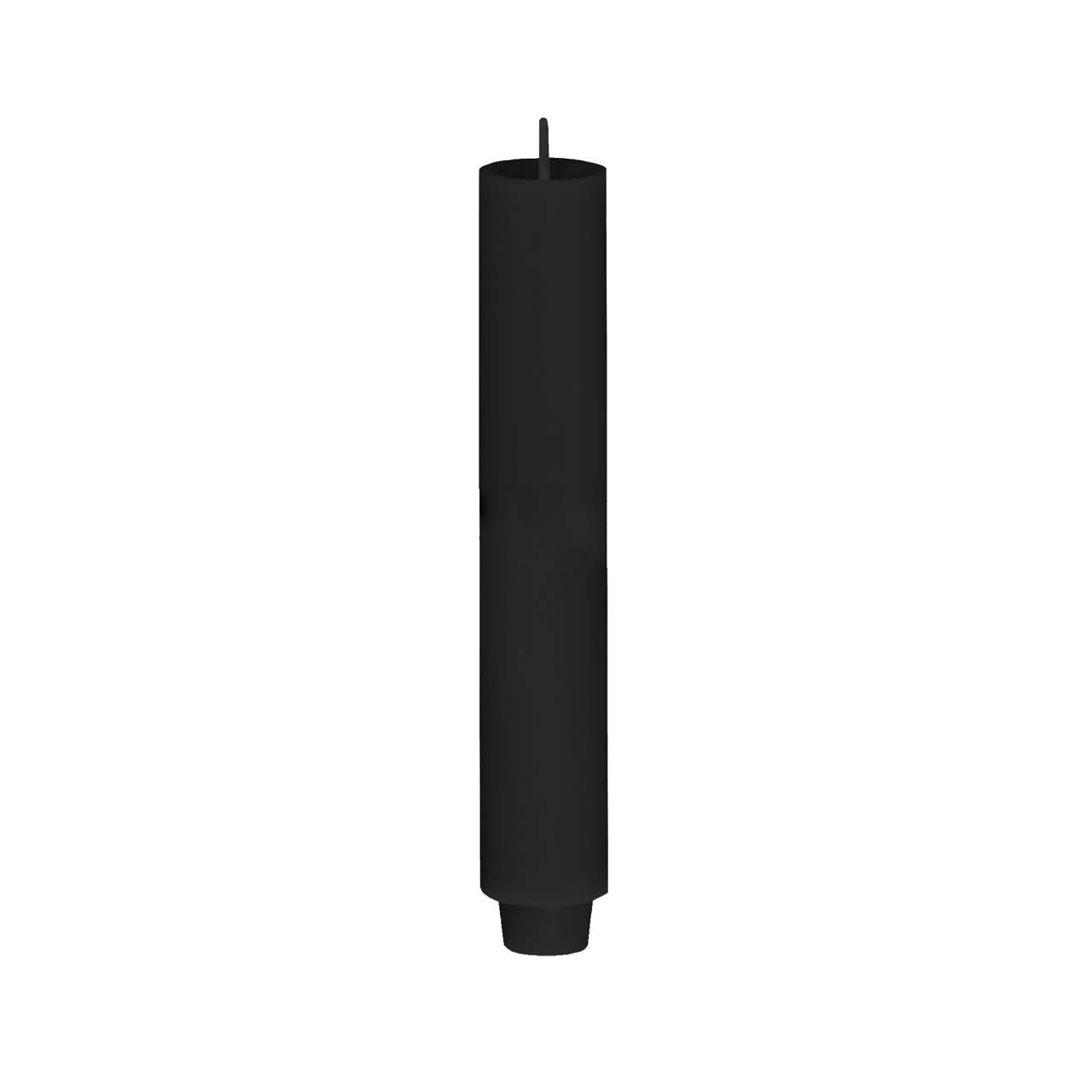 Moulded Taper Candle 22/240 Nr. 088 black