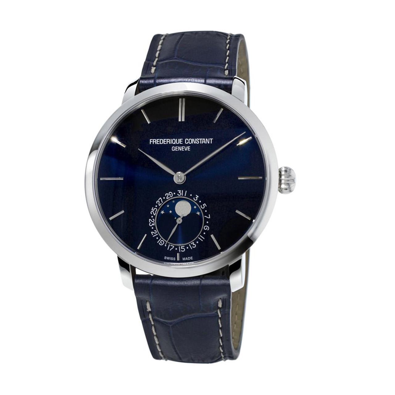 Watch Slimline Manufacture Moonphase Stainless Steel Automatic