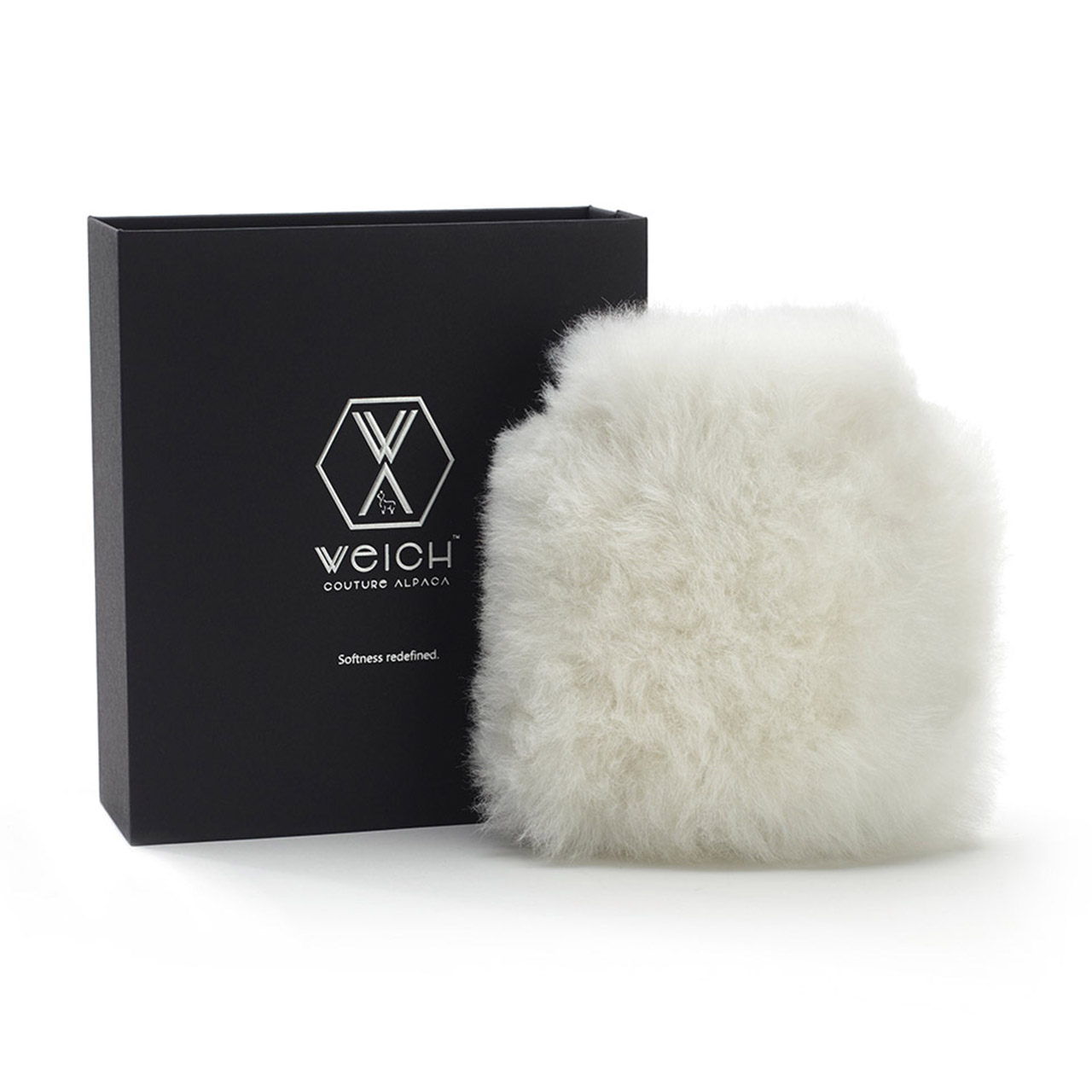 Hot Water Bottle Alpaca-Fur 0.6 l white