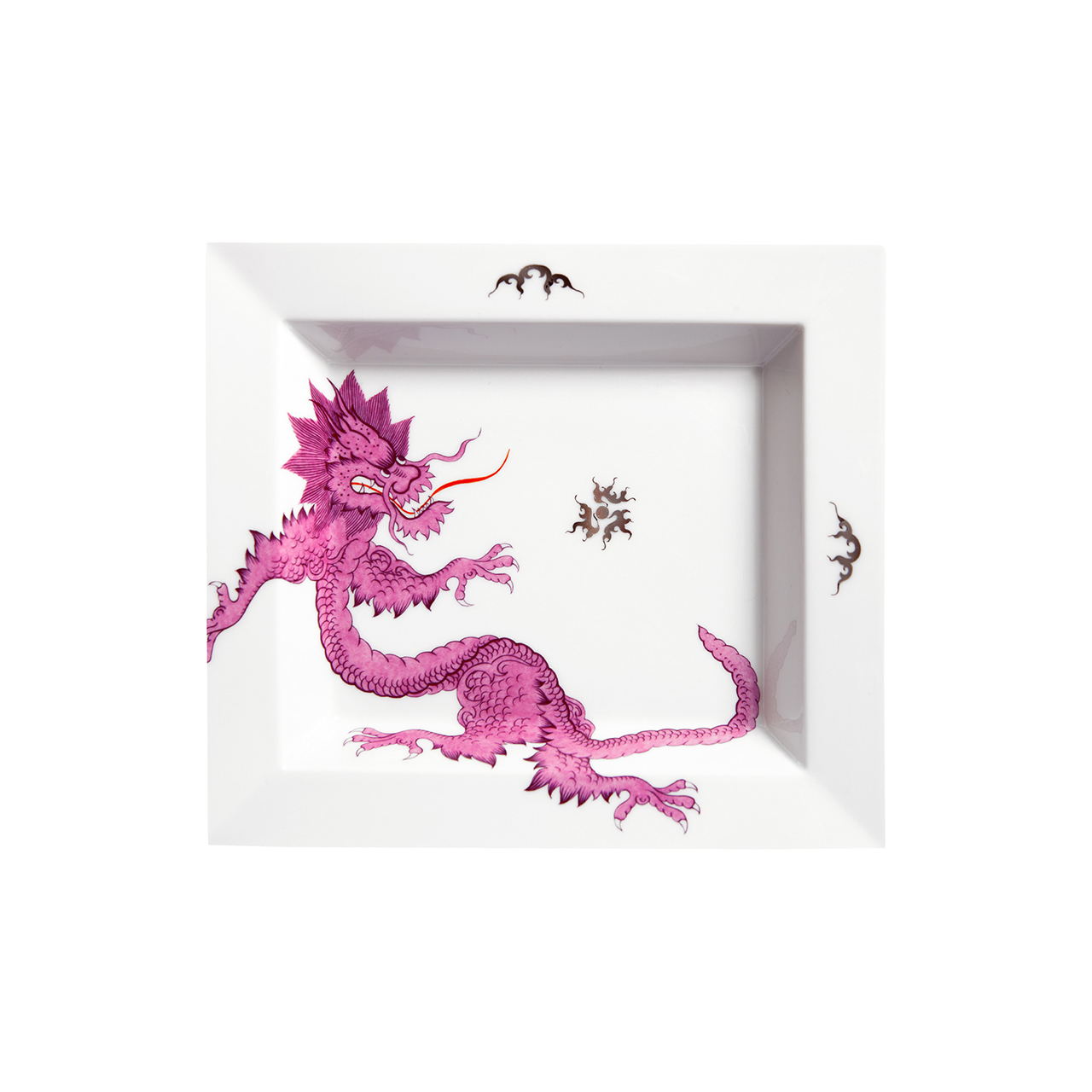 Vide-poche 21x18.5 cm Ming Dragon,purpur