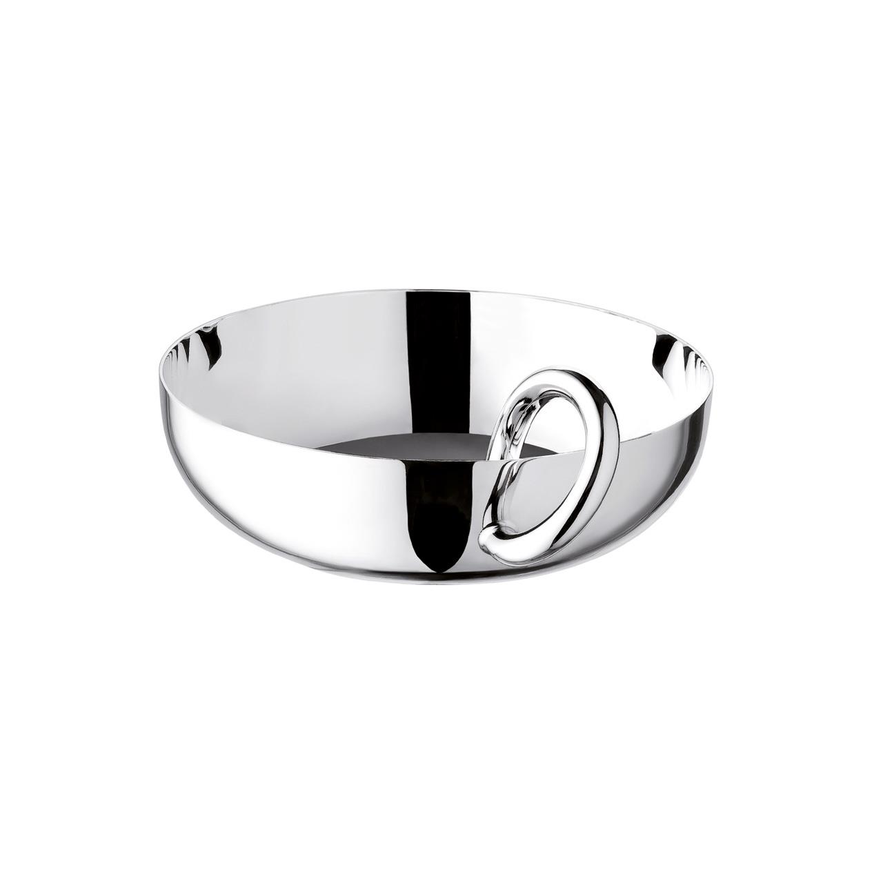 Bowl with Ring 14 cm silver plated