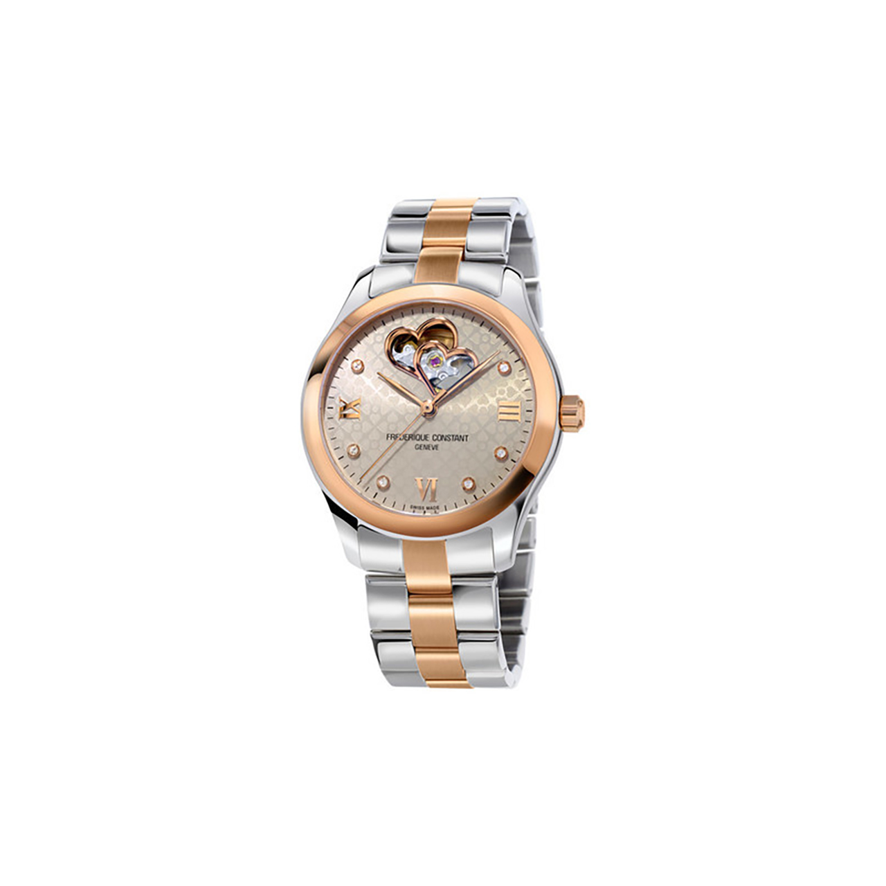 Watch Heart Beat Ladys Automatic Bicolor 6 Diamonds