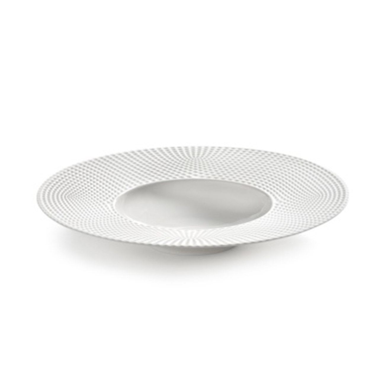 Deep Plate wide Edge 28 cm white