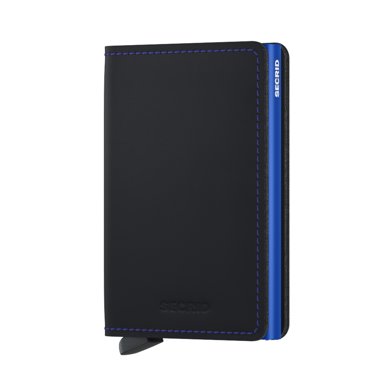 Slimwallet Matte black & blue