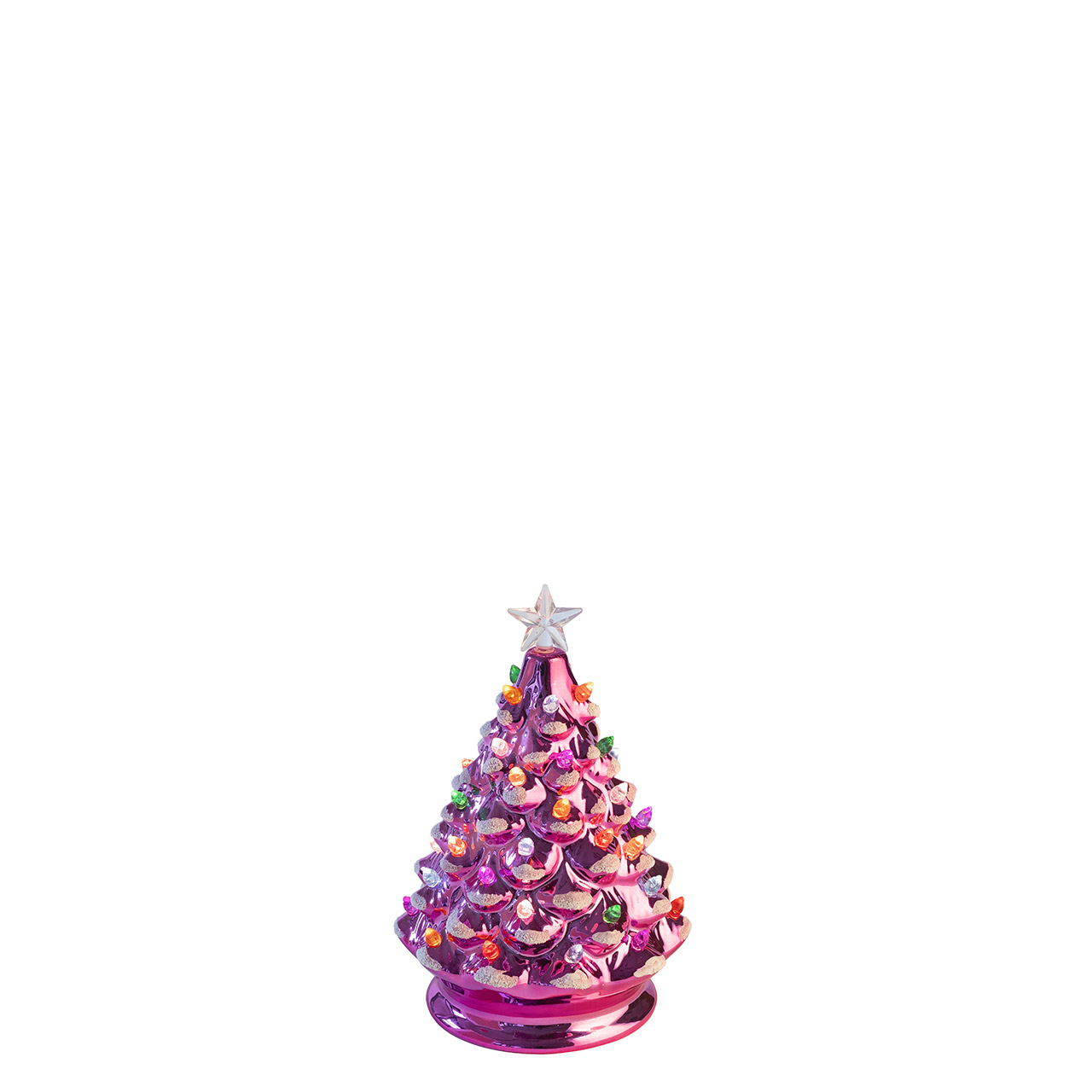 Weihnachtsbaum mit LED M pink