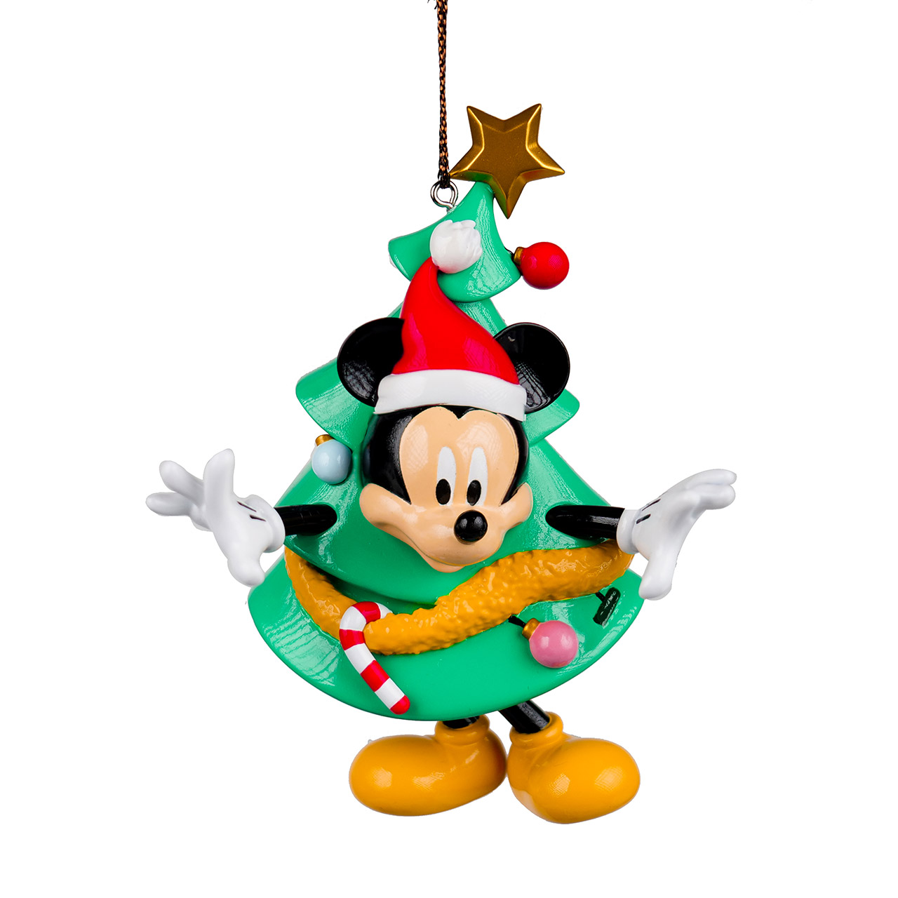 Christmas tag 3D Mickey with Christmas tree