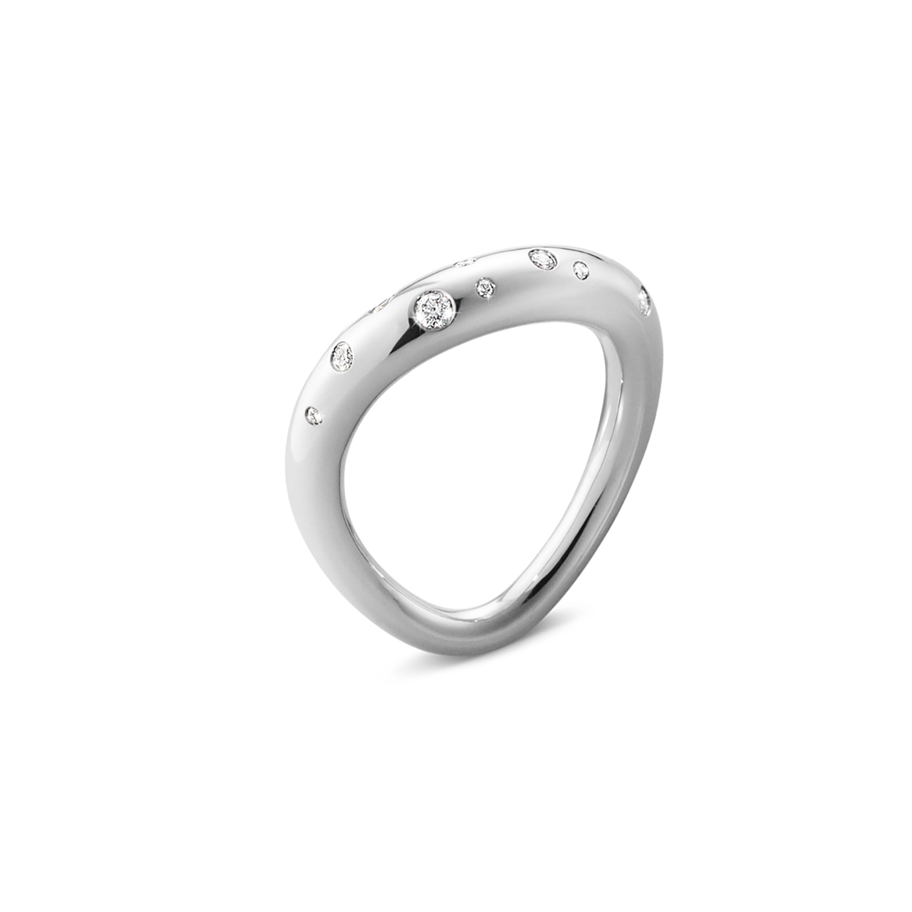 Ring Diamanten 0,14 ct Sterlingsilber 925 W54-55 (Size 4)