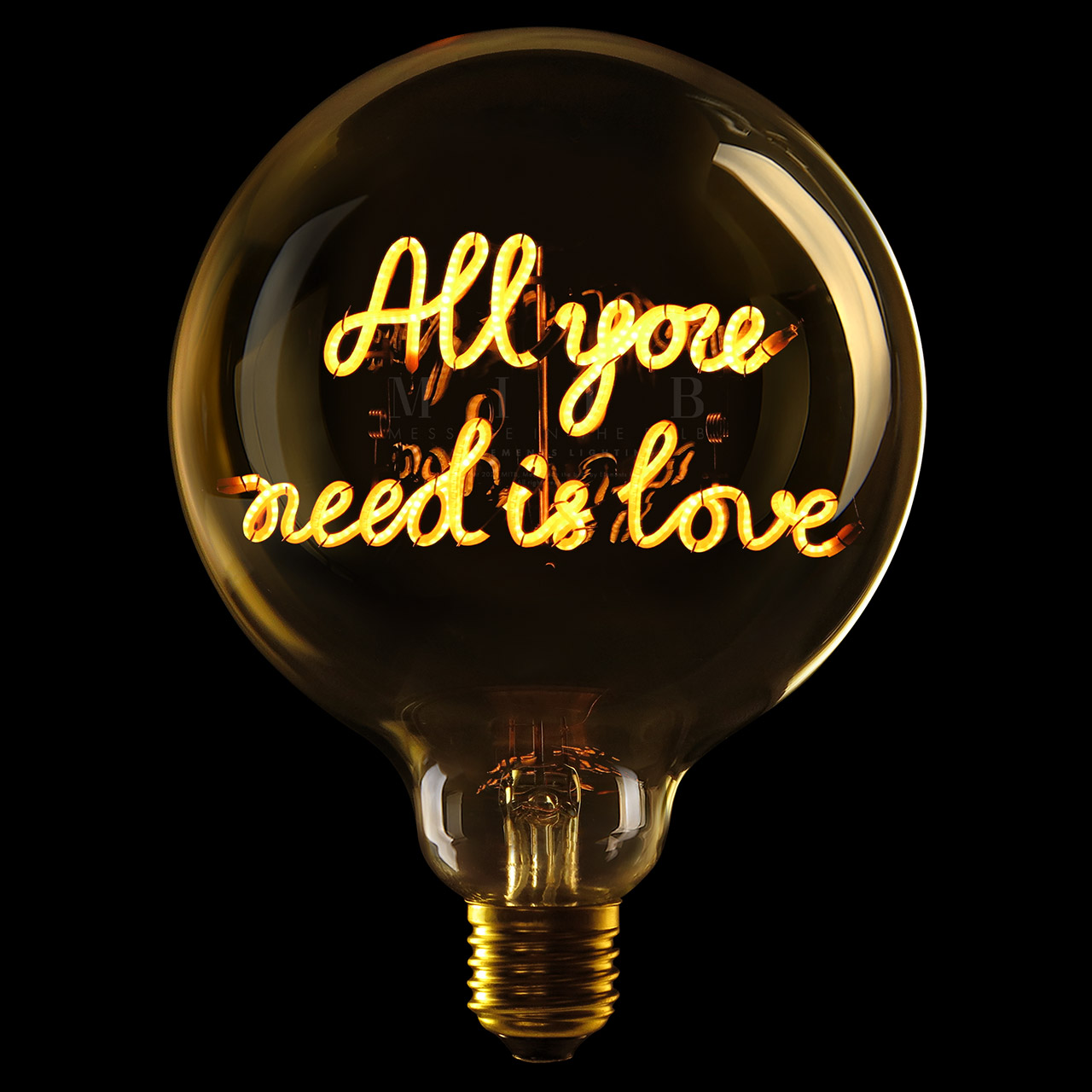 Deco Bulb ALL YOU NEED IS LOVE