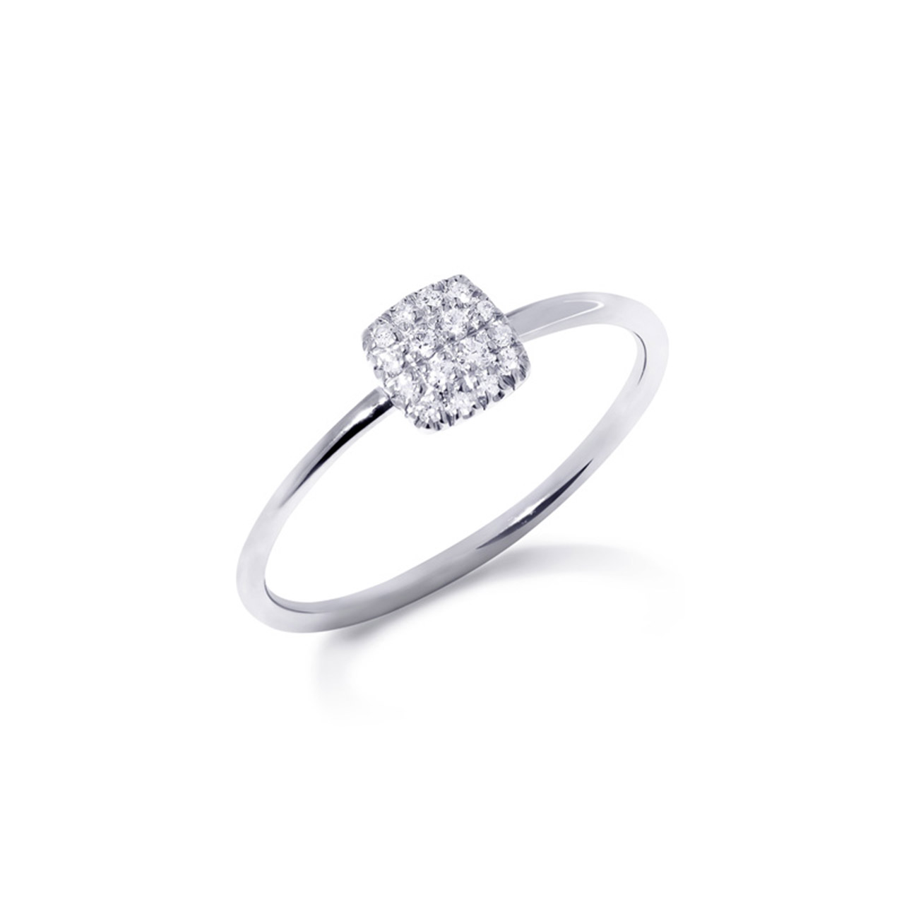 Ring white gold 750 diamonds 0.07 ct G VS W53