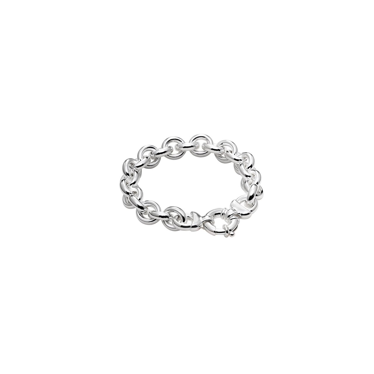 Bracelet round anchor sterling silver 925