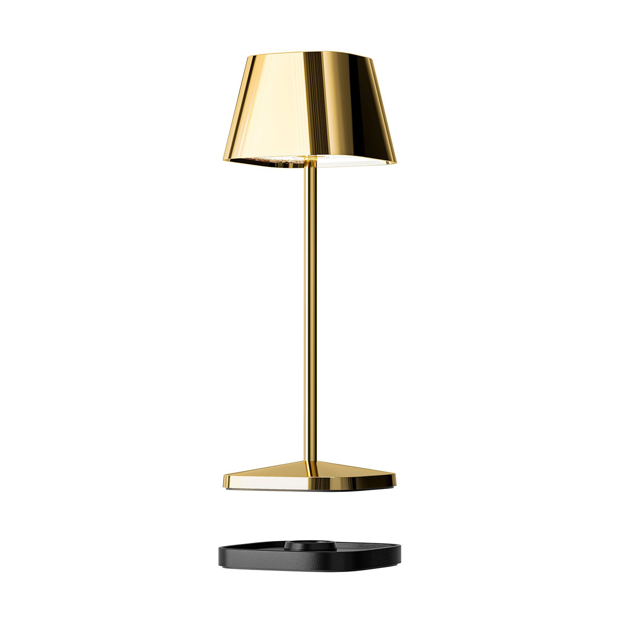 Tischlampe LED 20 cm dimmbar gold