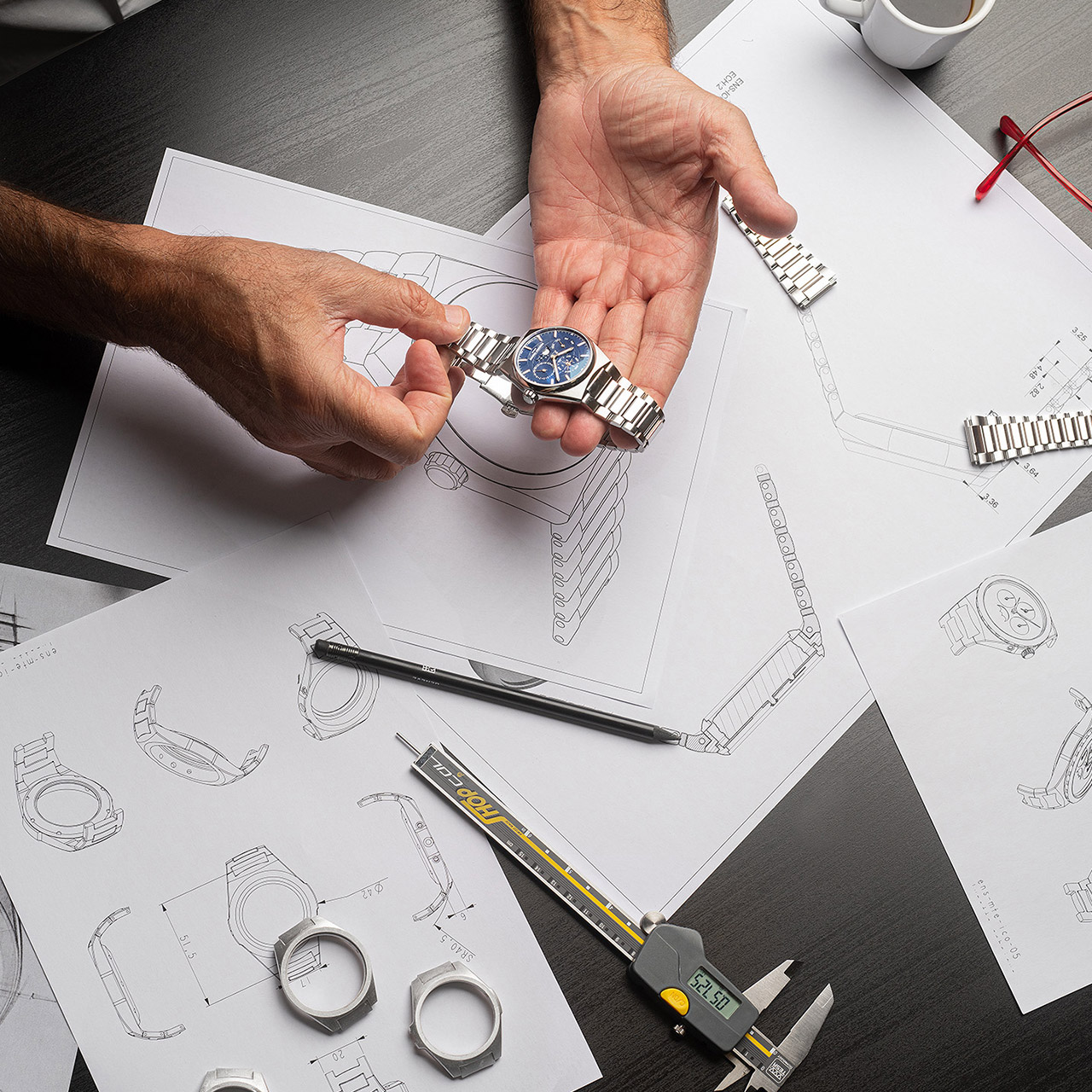 Watch Perpetual Calendar Manufacture blue