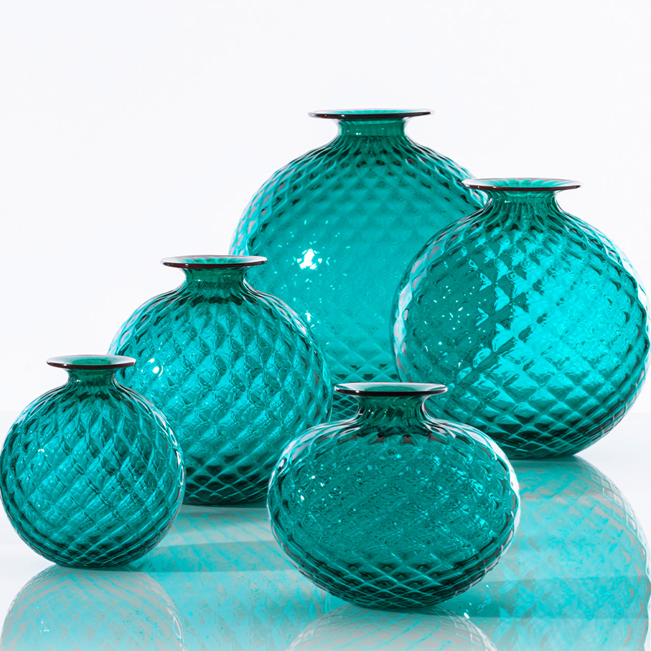 Vase 16,5 cm paraiba/roter faden