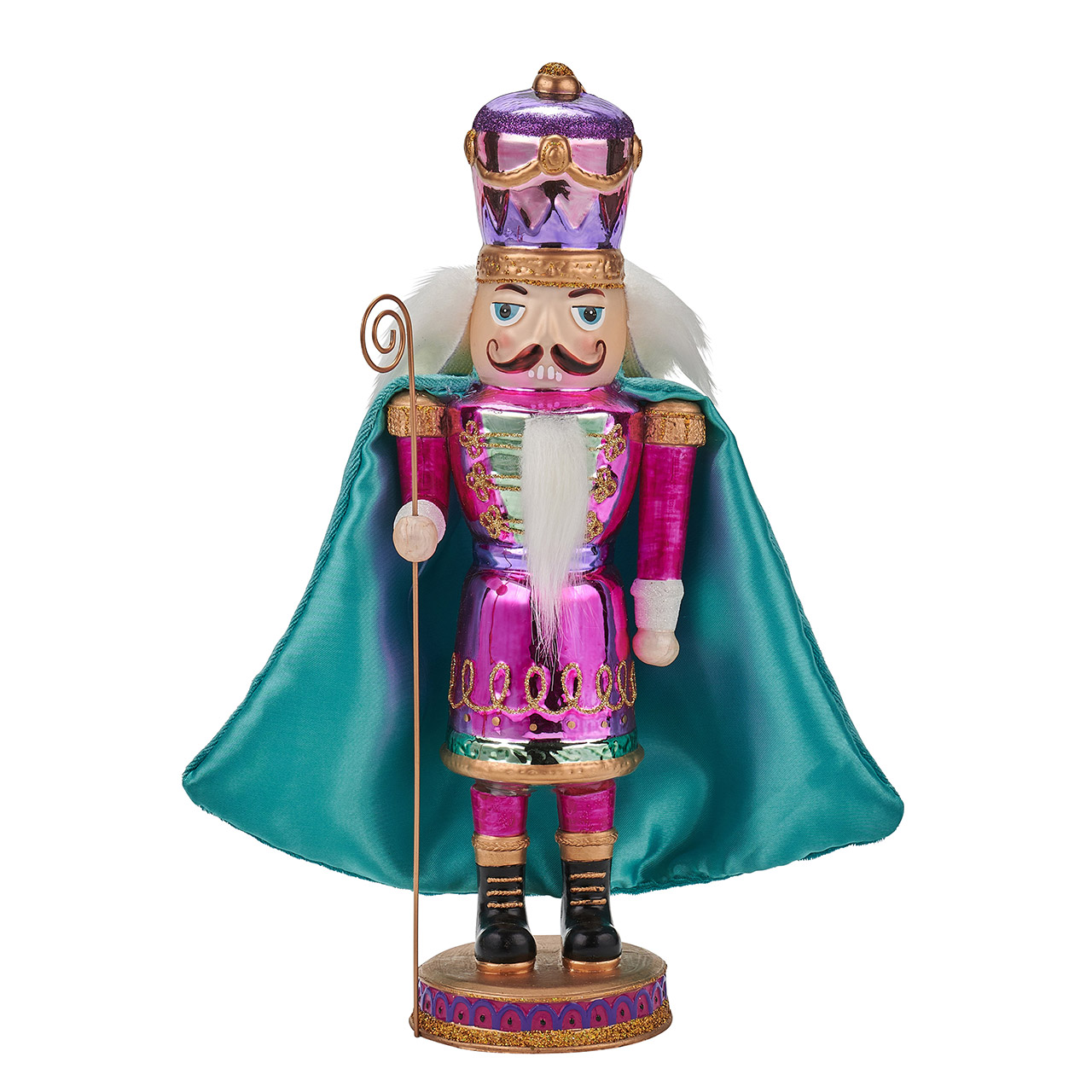 Nutcracker with Cape 29 cm fuchsia/turquoise