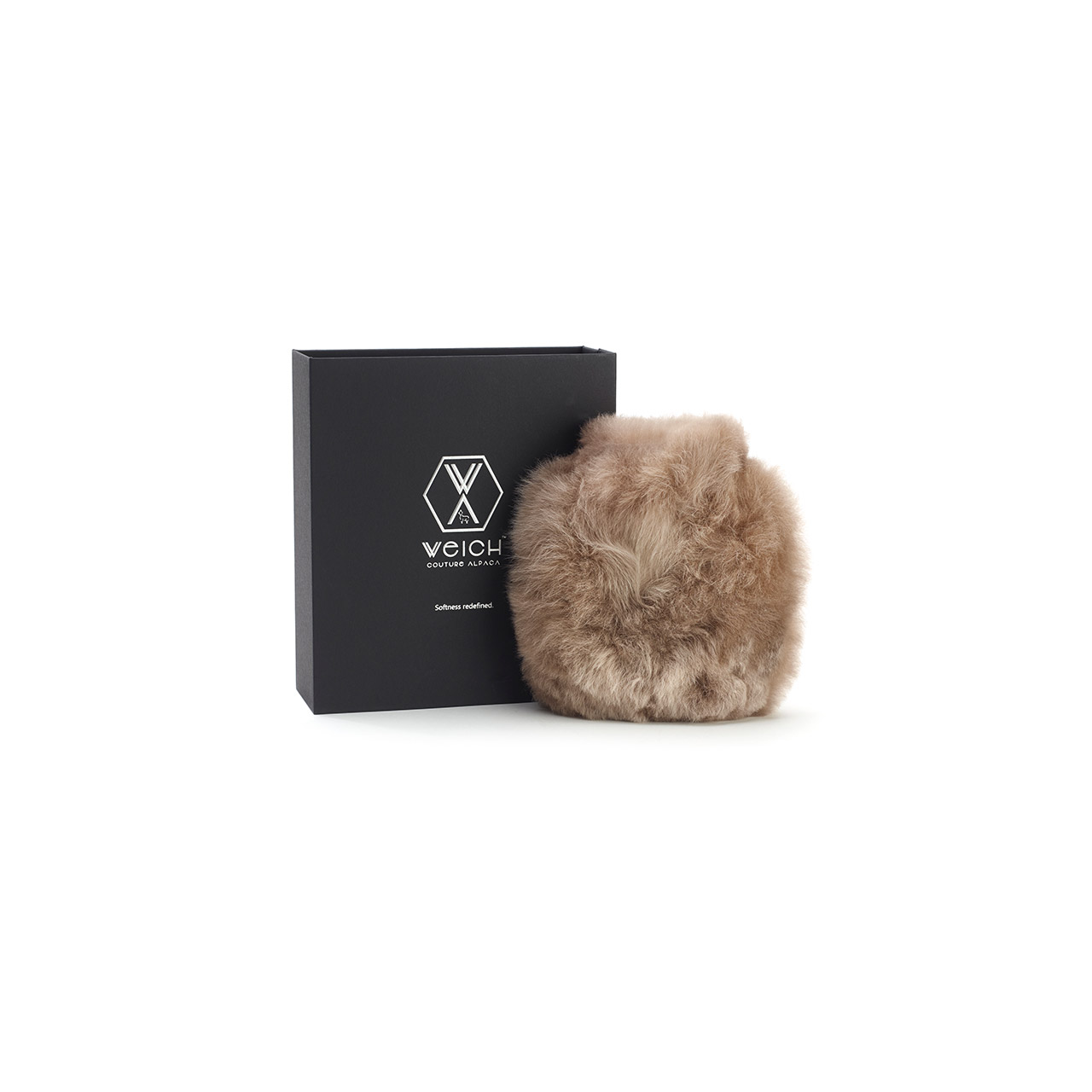 Hot Water Bottle Alpaca-Fur 0.2 l dark champagne