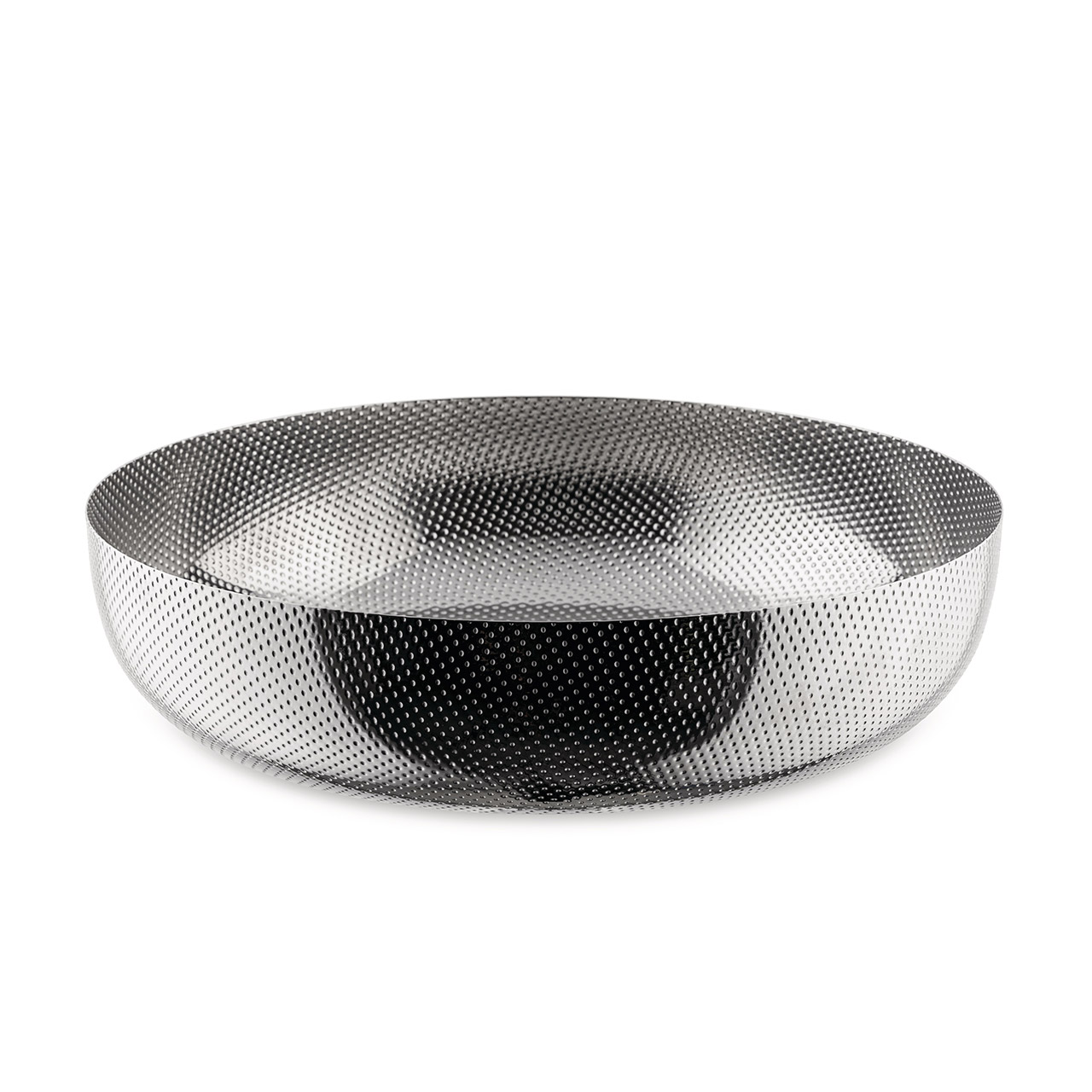 Bowl round 24 cm Texture stainless steel