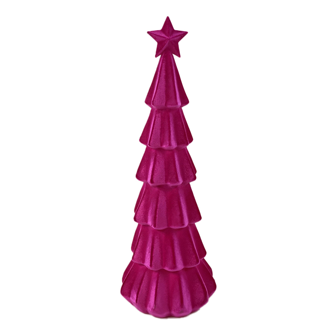 Fir with star 27x76 cm magenta