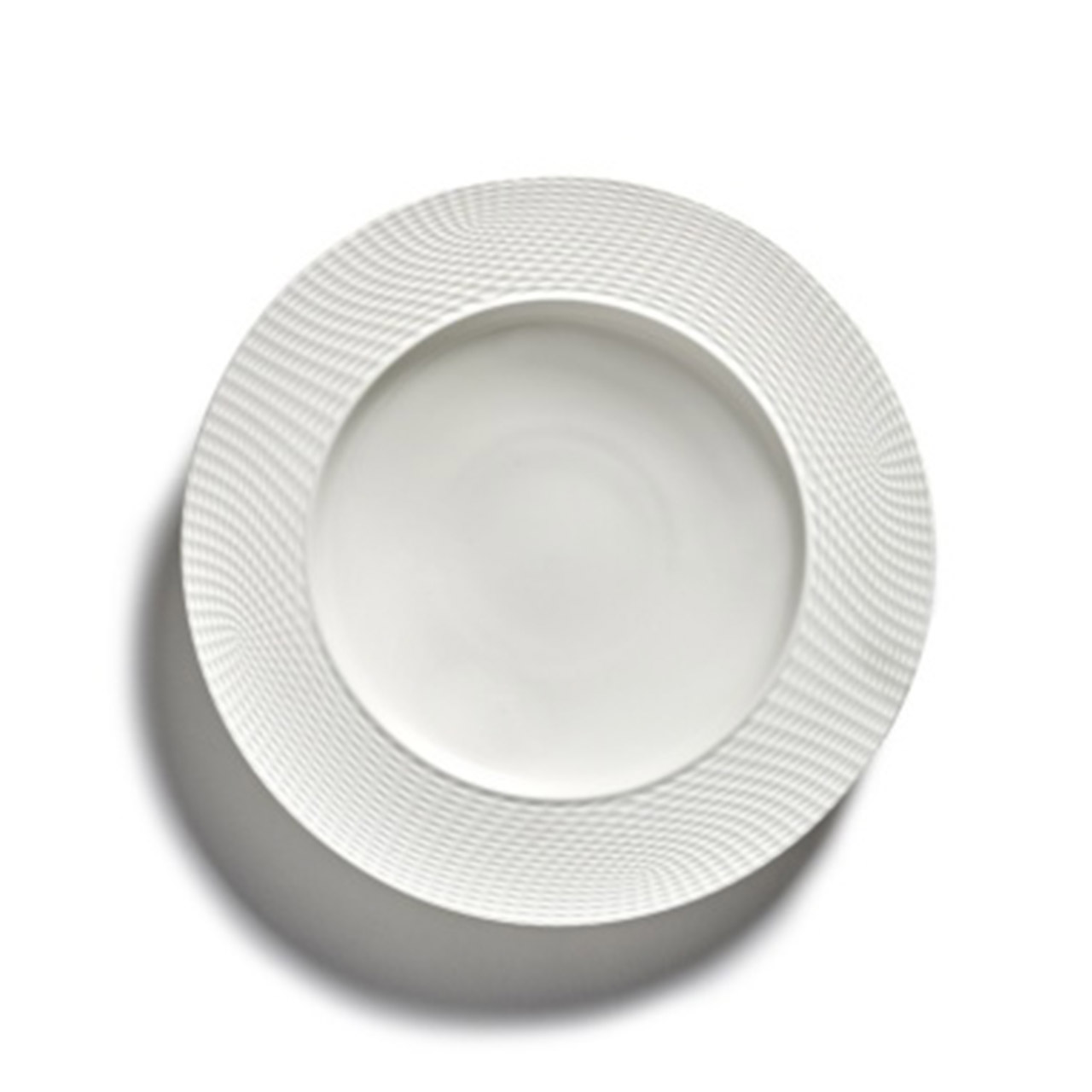 Plate deep M 24 cm white