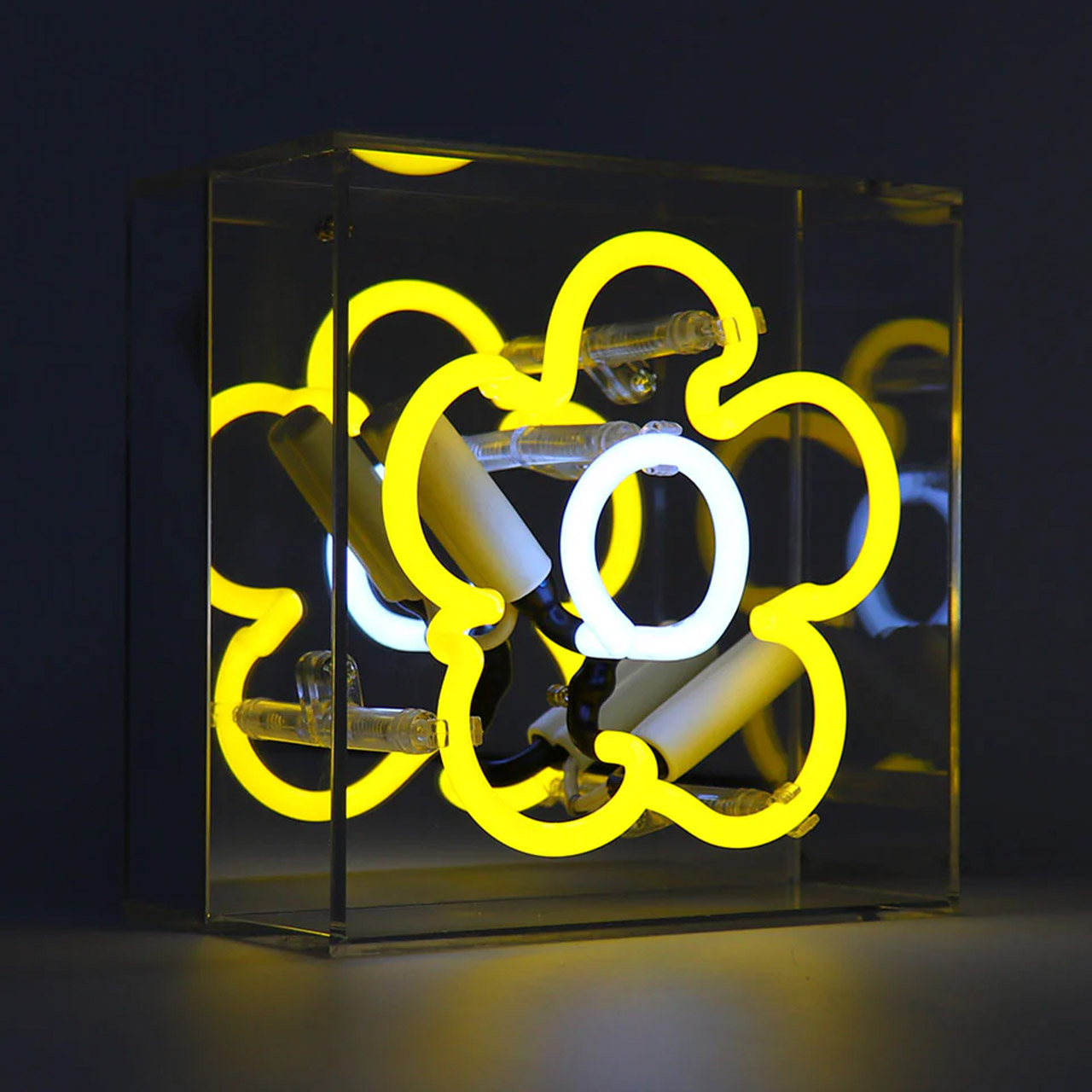 Mini Acrylic Box Neon - Daisy - Yellow