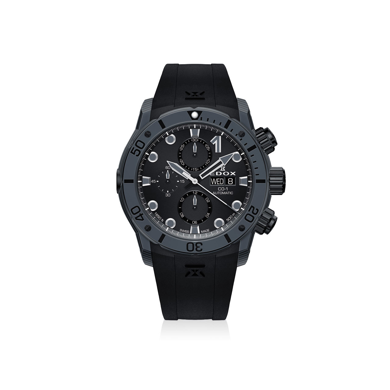 Armbanduhr CO-1 Chronograph Automatik Carbon grau