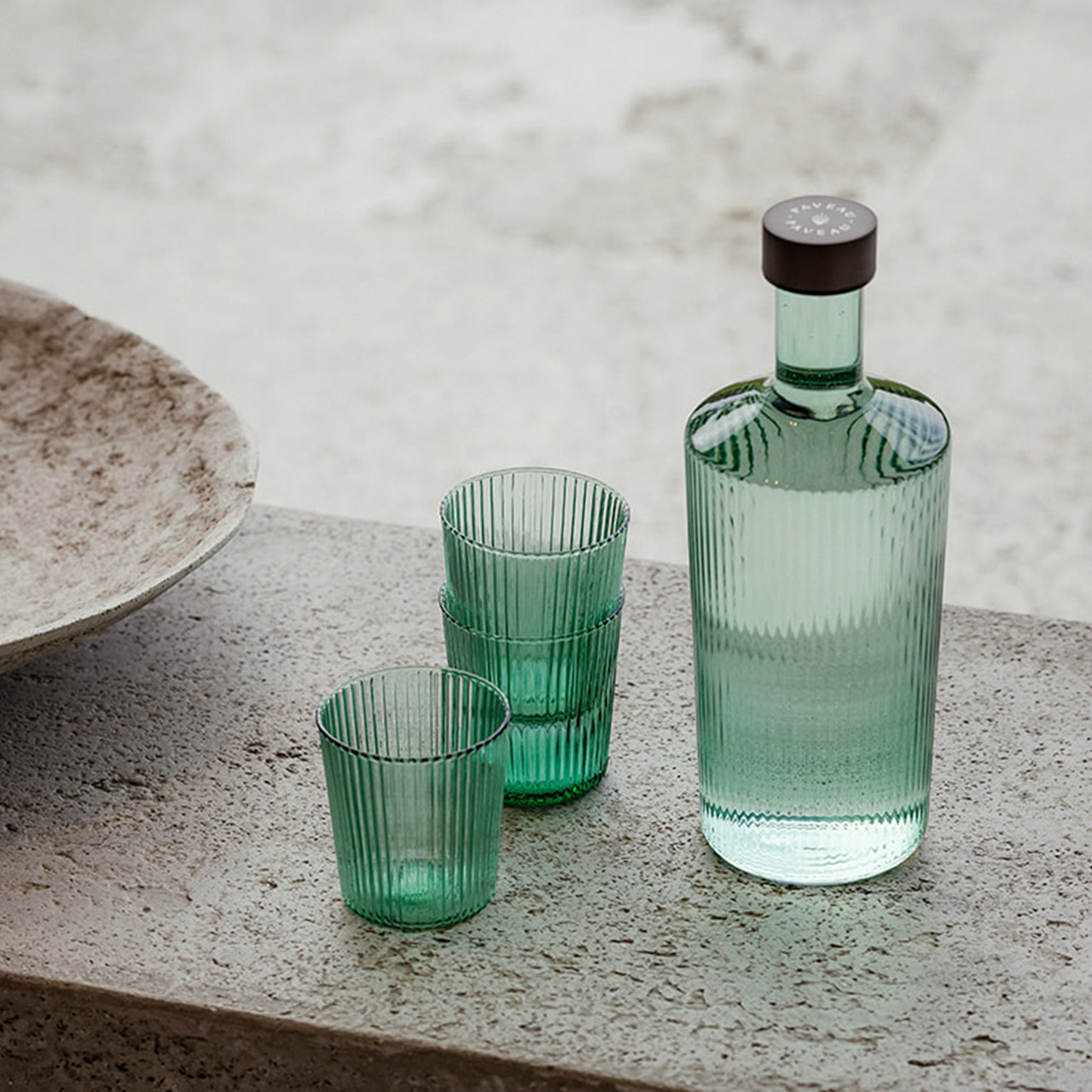 Water glass Bondi 0.18 l green