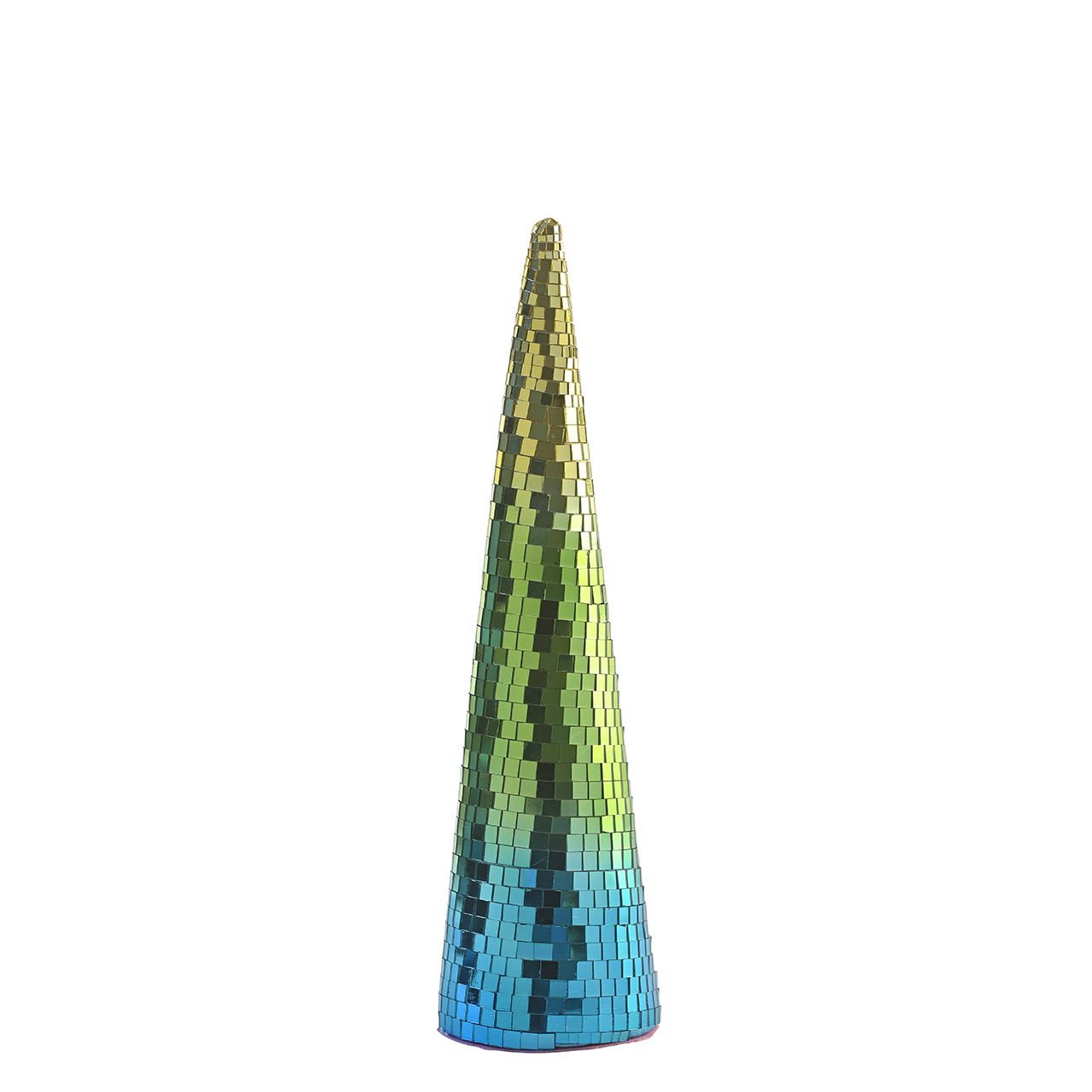 Christmas Tree 37 cm Cone green/blue