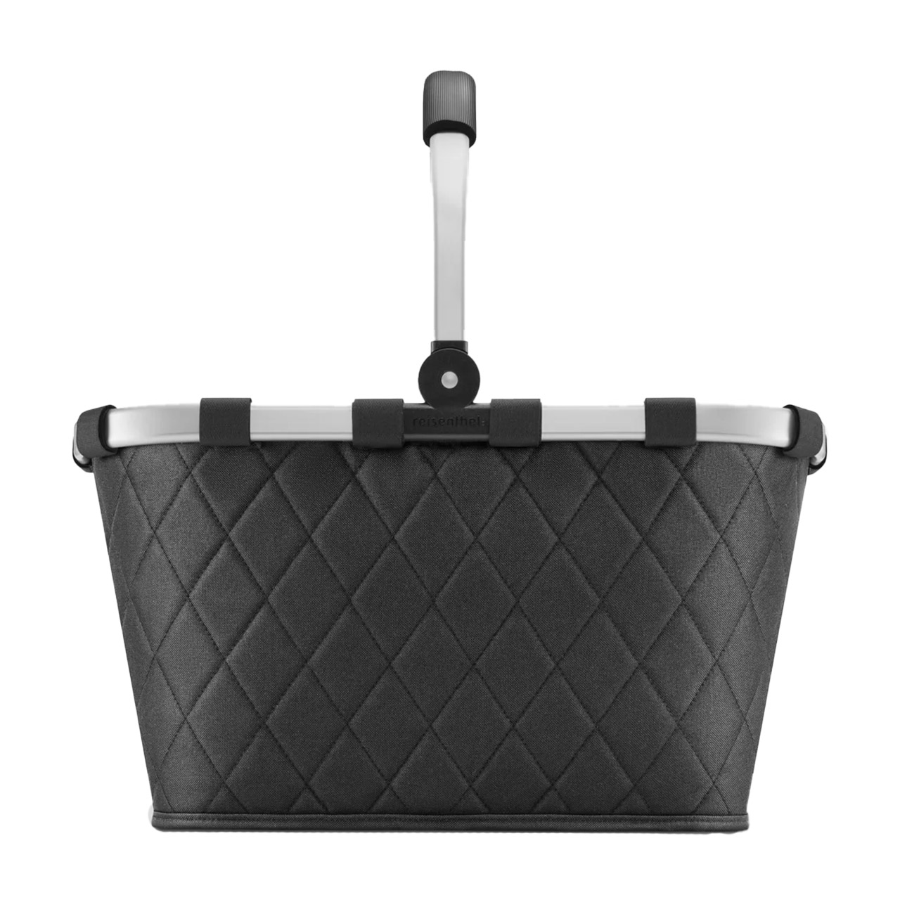 Shopping basket carrybag rhombus black