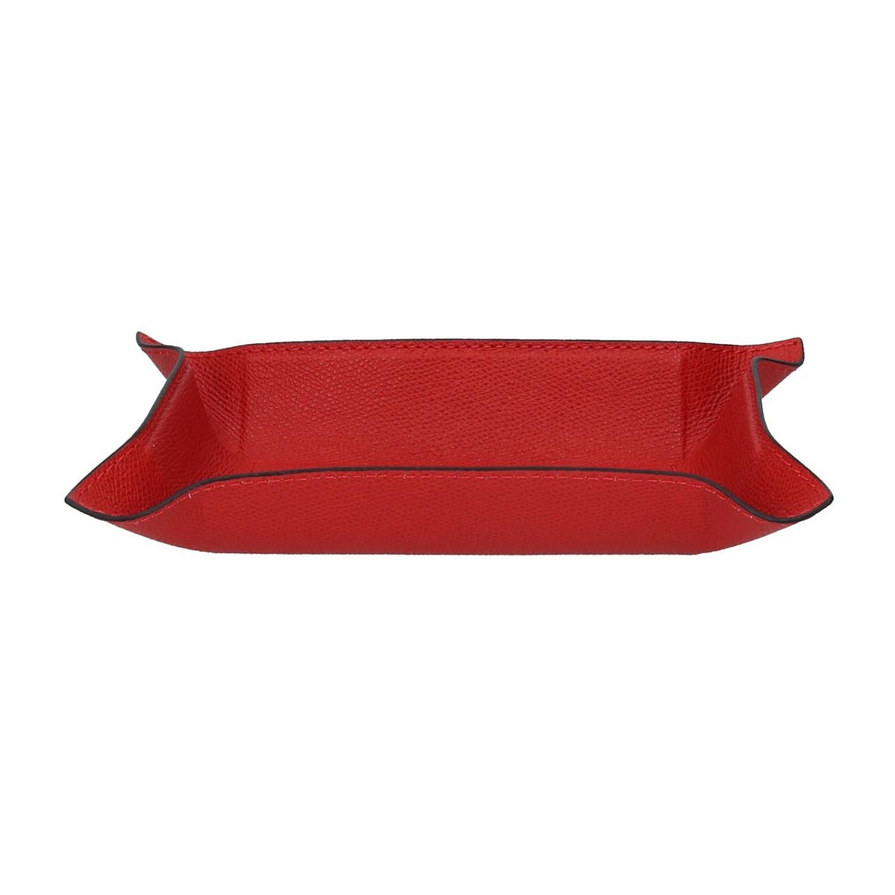 Rectangular Valet Tray small, Golf scarlet, Stitching scarlet