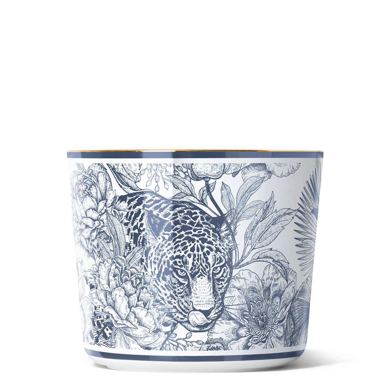 Champagnerbecher Paraiso Blue Leopard