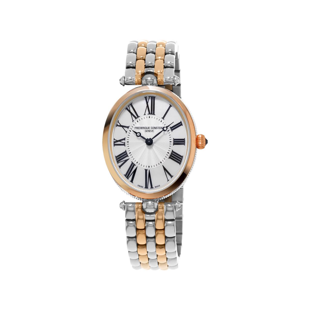 Watch Art Deco oval bicolor