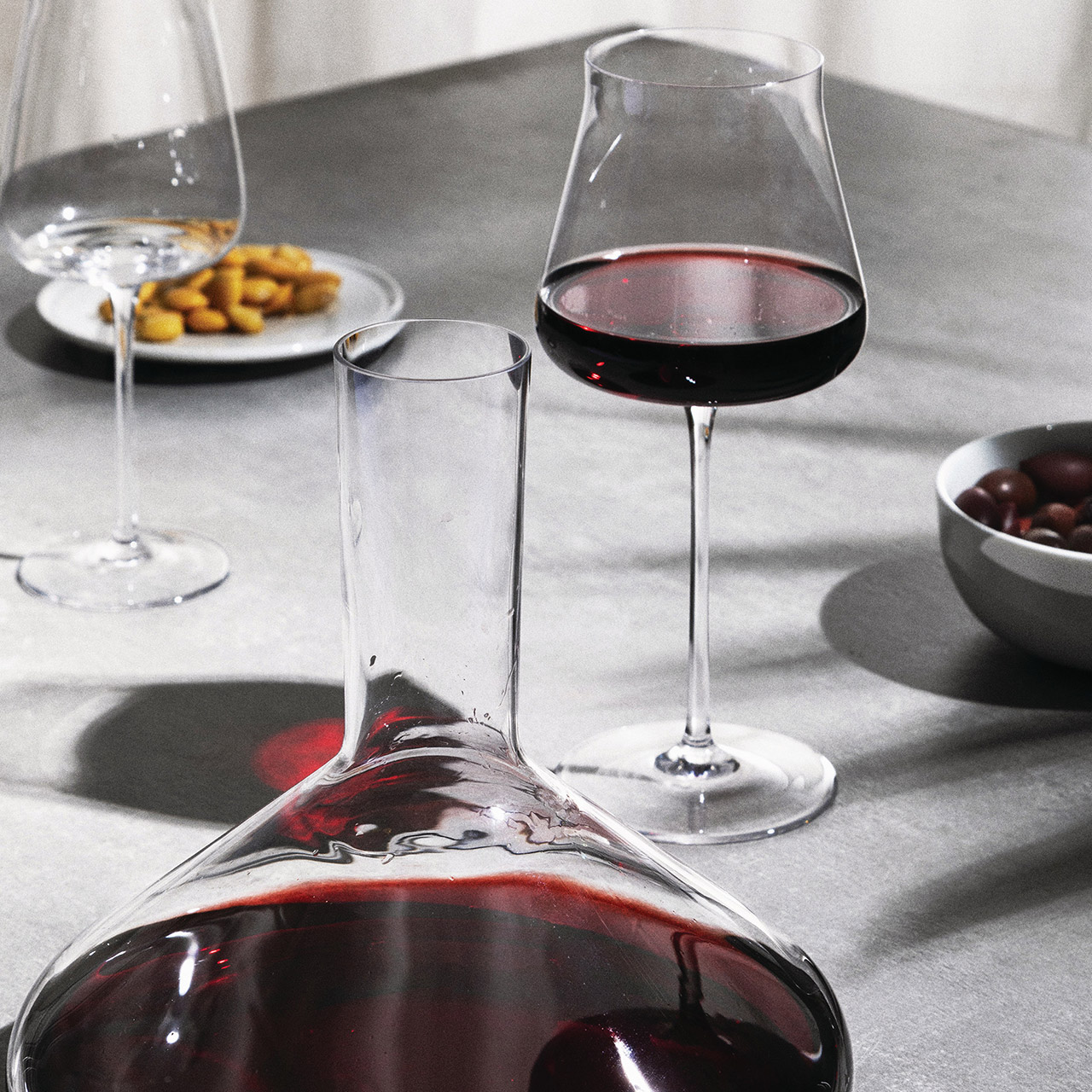 Red wine glass set 4 pieces