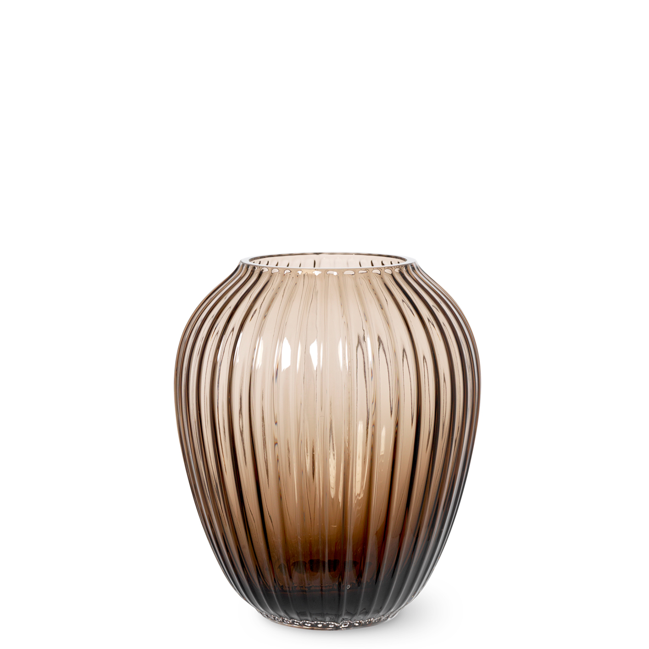 Vase 18,5 cm walnuss