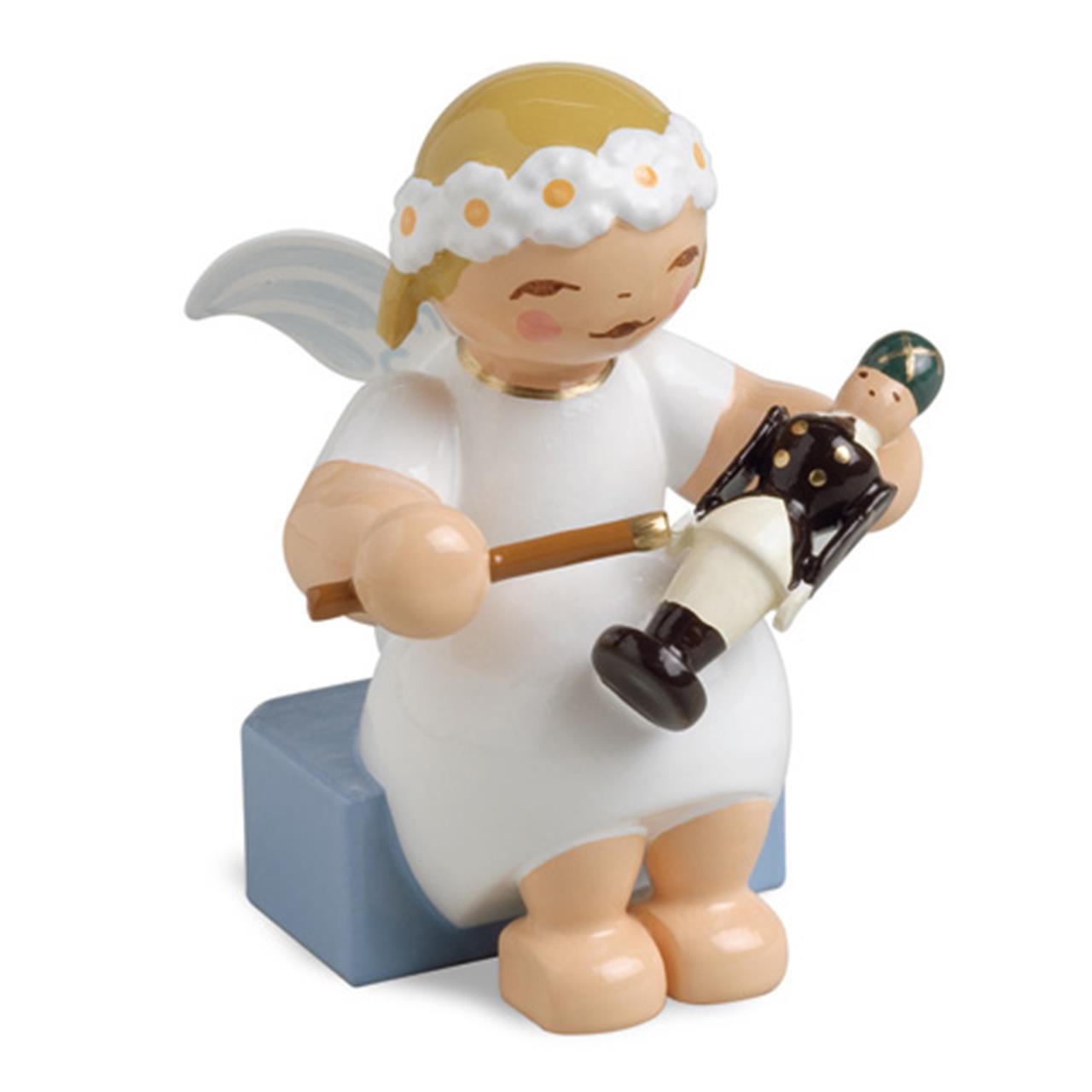 Marguerite Angel, sitting with  Miner