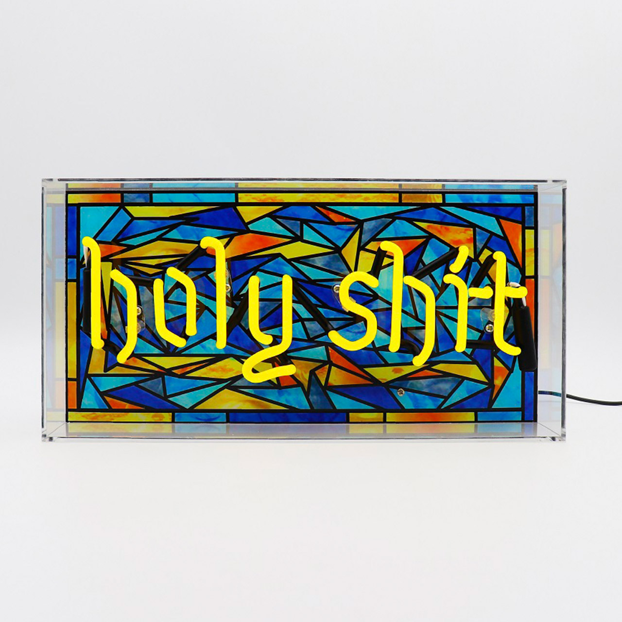 Acrylic Box Neon - Holy Shit