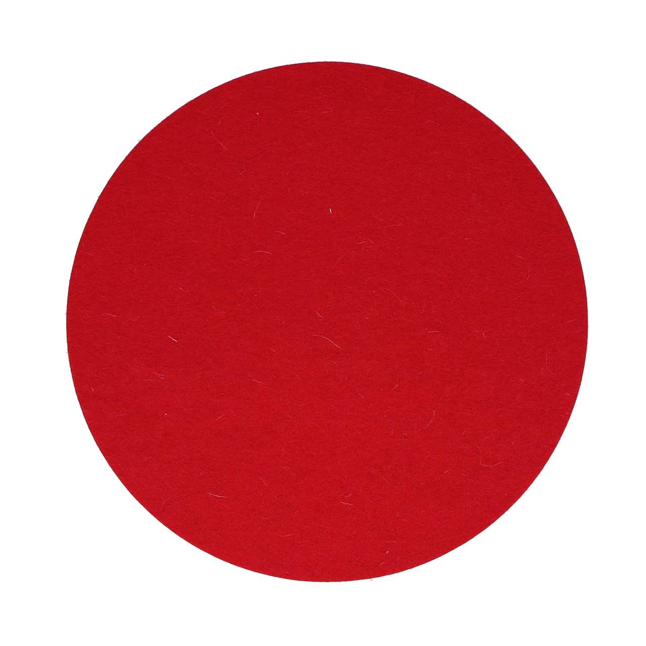 Coaster round 20 cm poppy-red 55