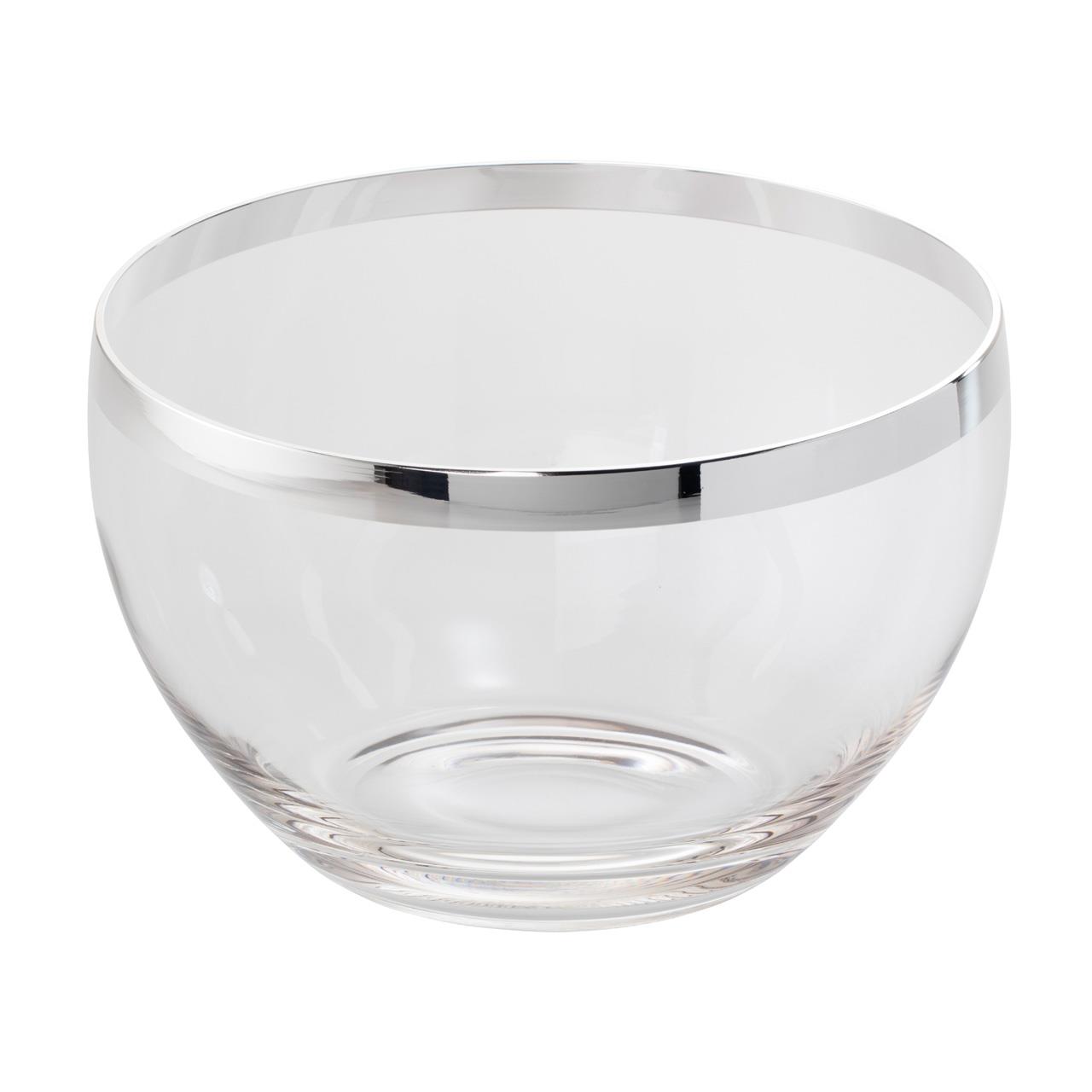 Bowl 26 cm crystal/silver plated