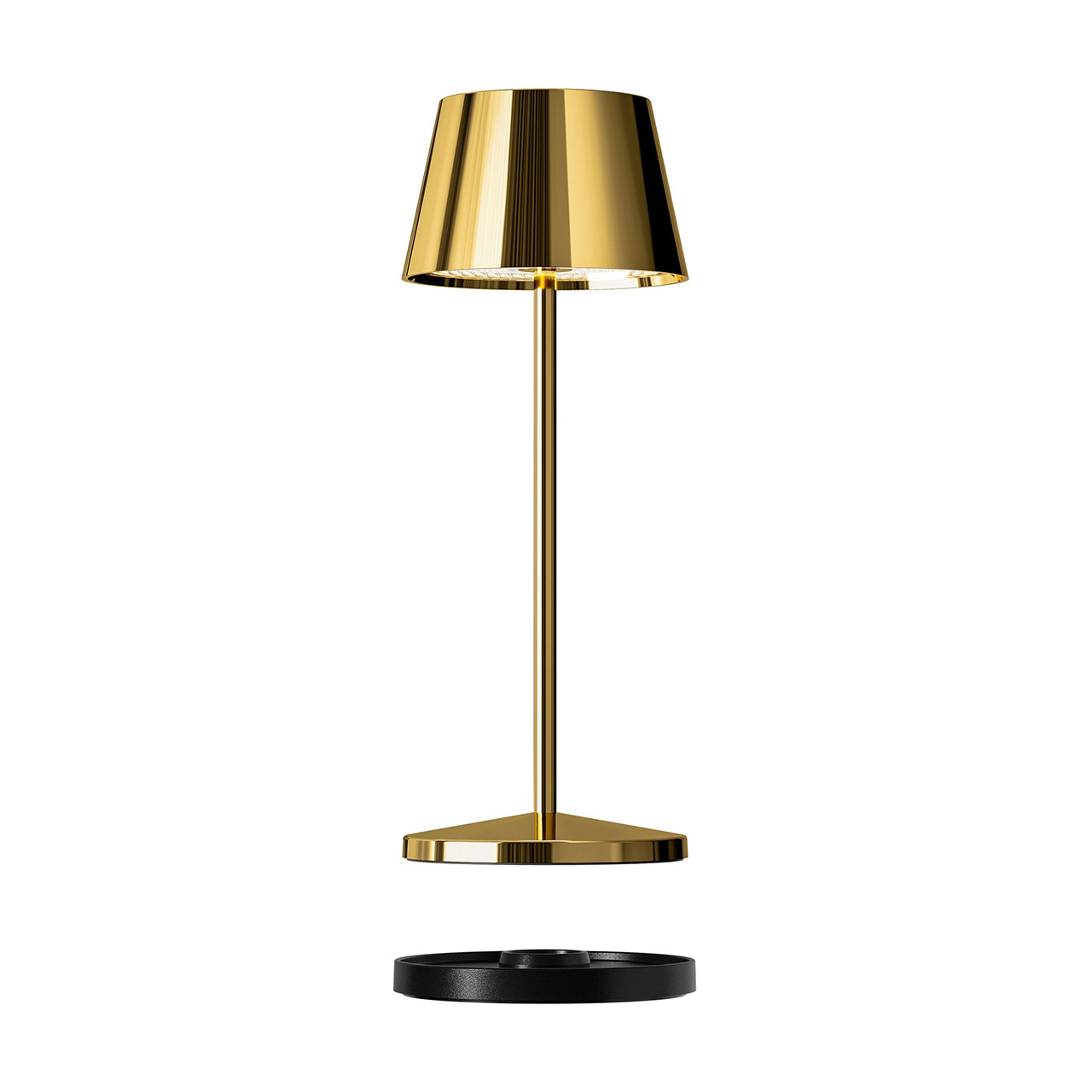 Tischlampe LED 20 cm dimmbar gold