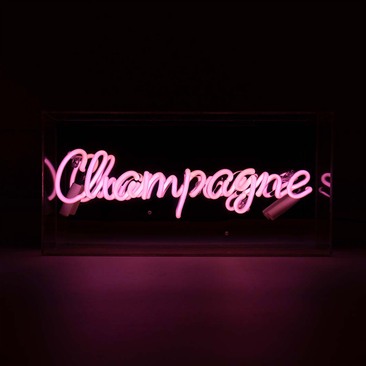 Acrylic Box Neon - Champagne pink