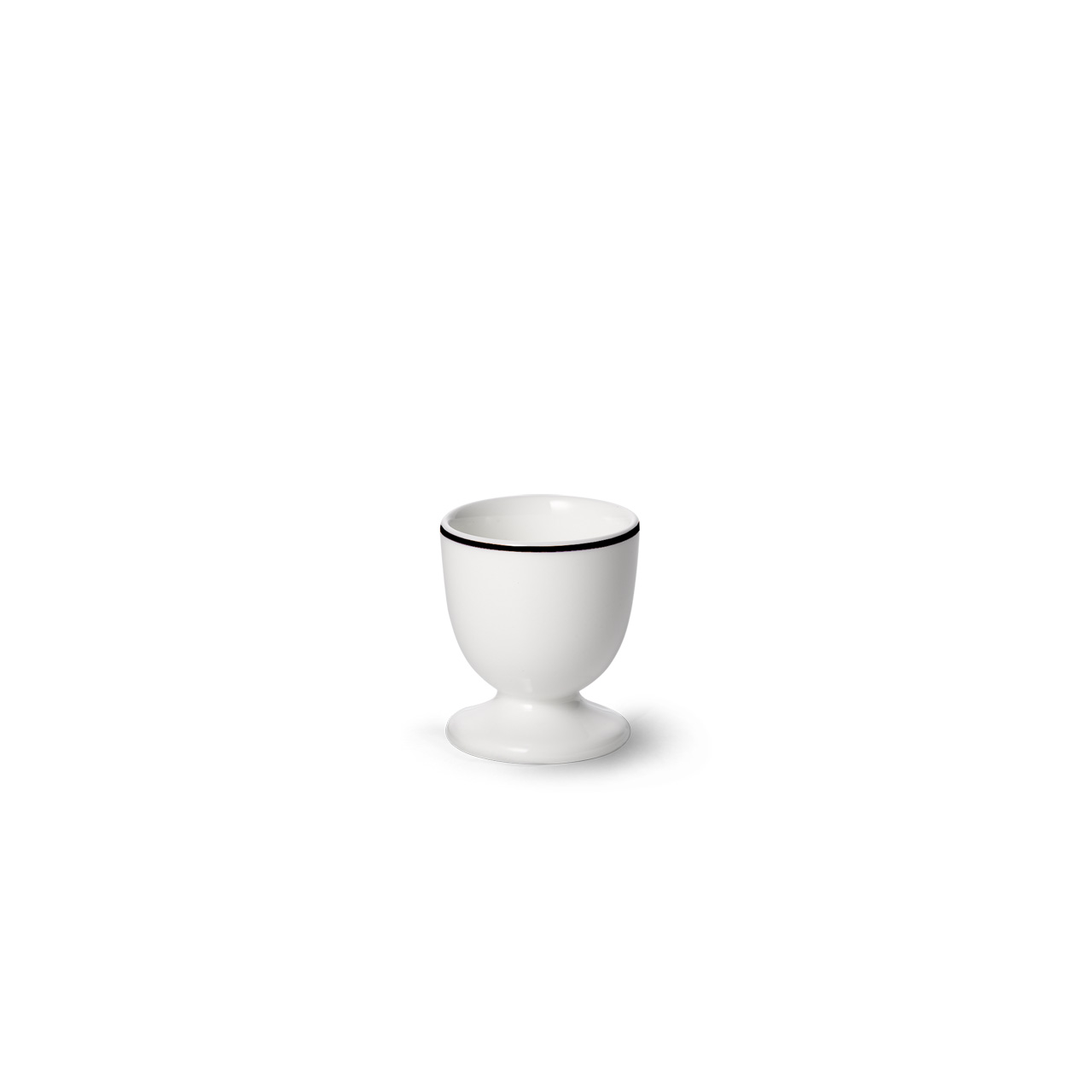 Egg cup footed black