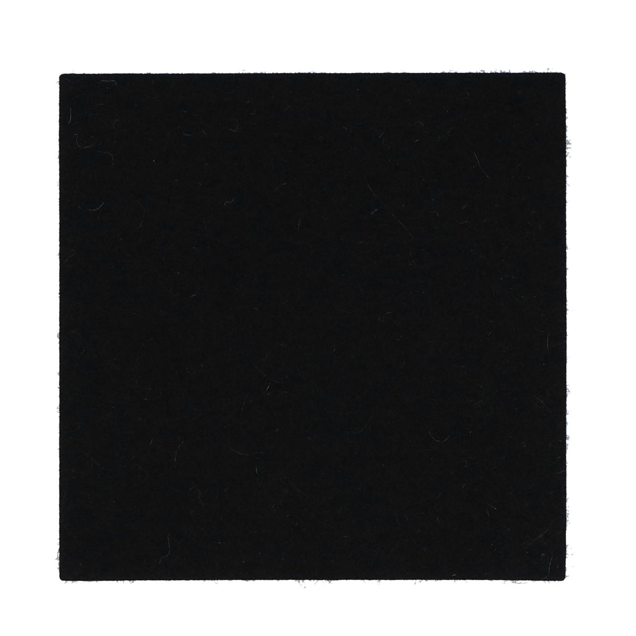 Coaster square 12x12 cm black 02