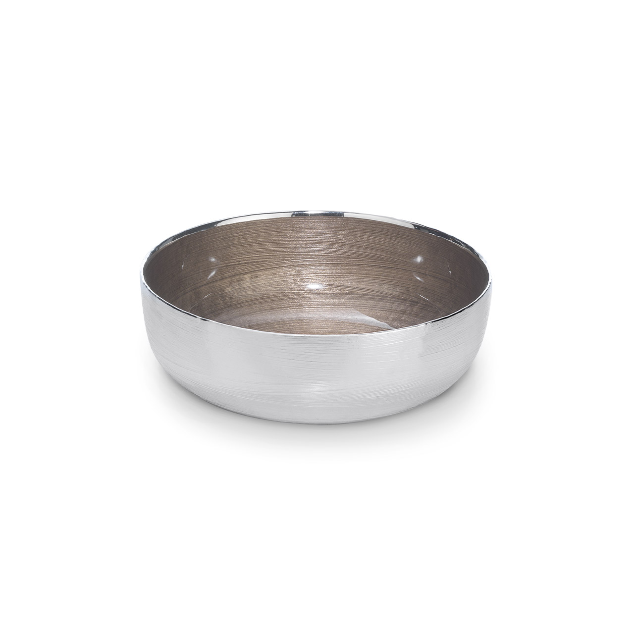 Bowl 22 cm coffee silver plated