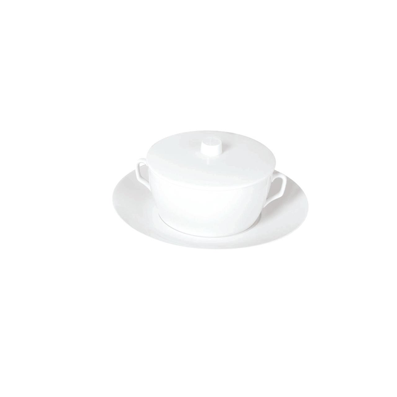 Covered Soup Cup w. Saucer 0.30 l