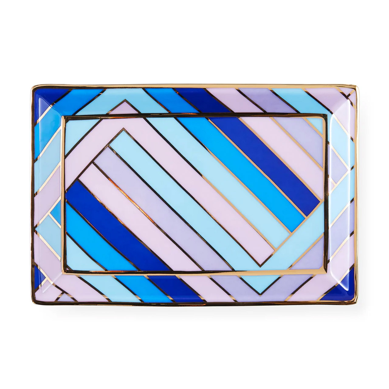 Tray rectangle blue/purple