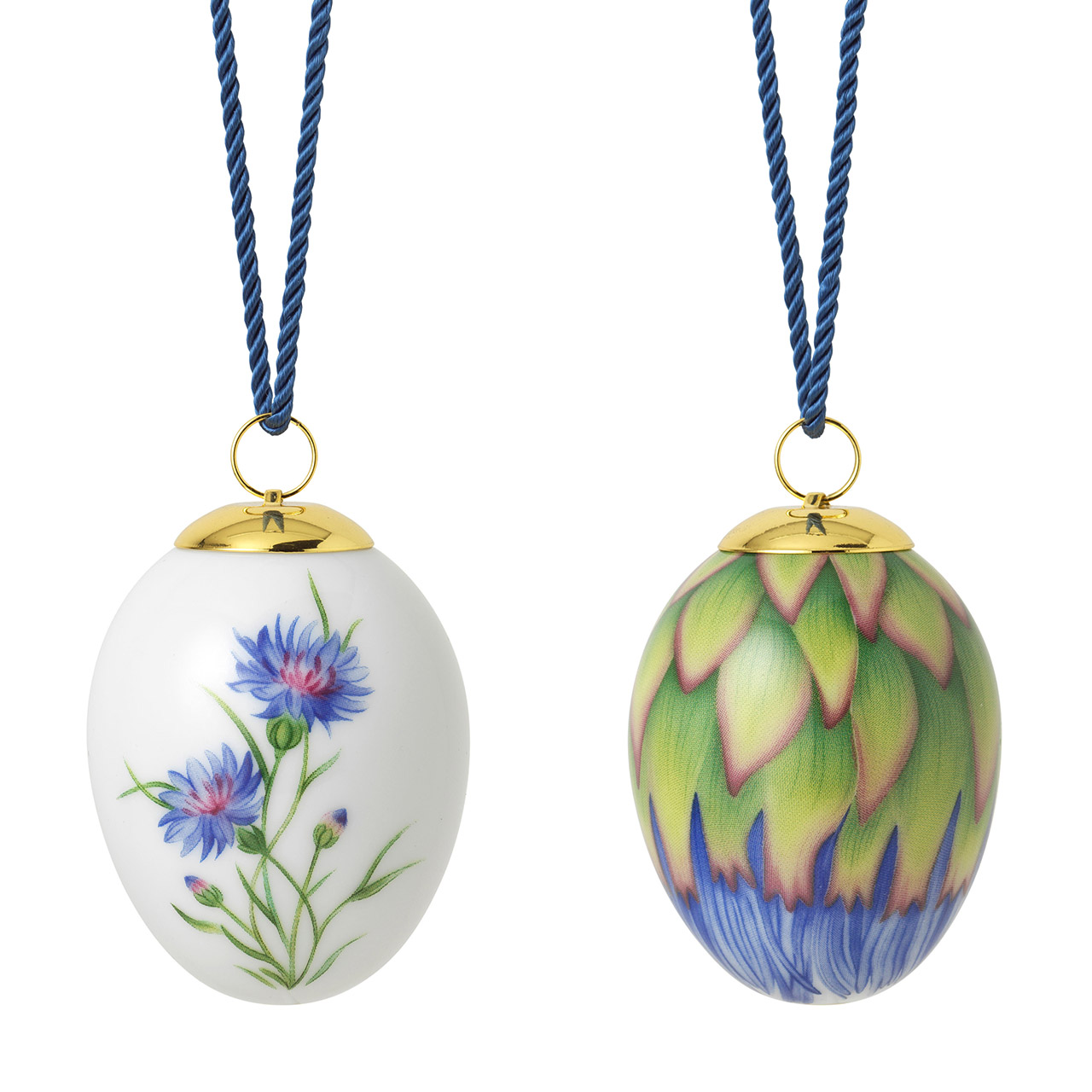 Easter Egg 2024 Cornflower Buds and Petals 2 pcs.