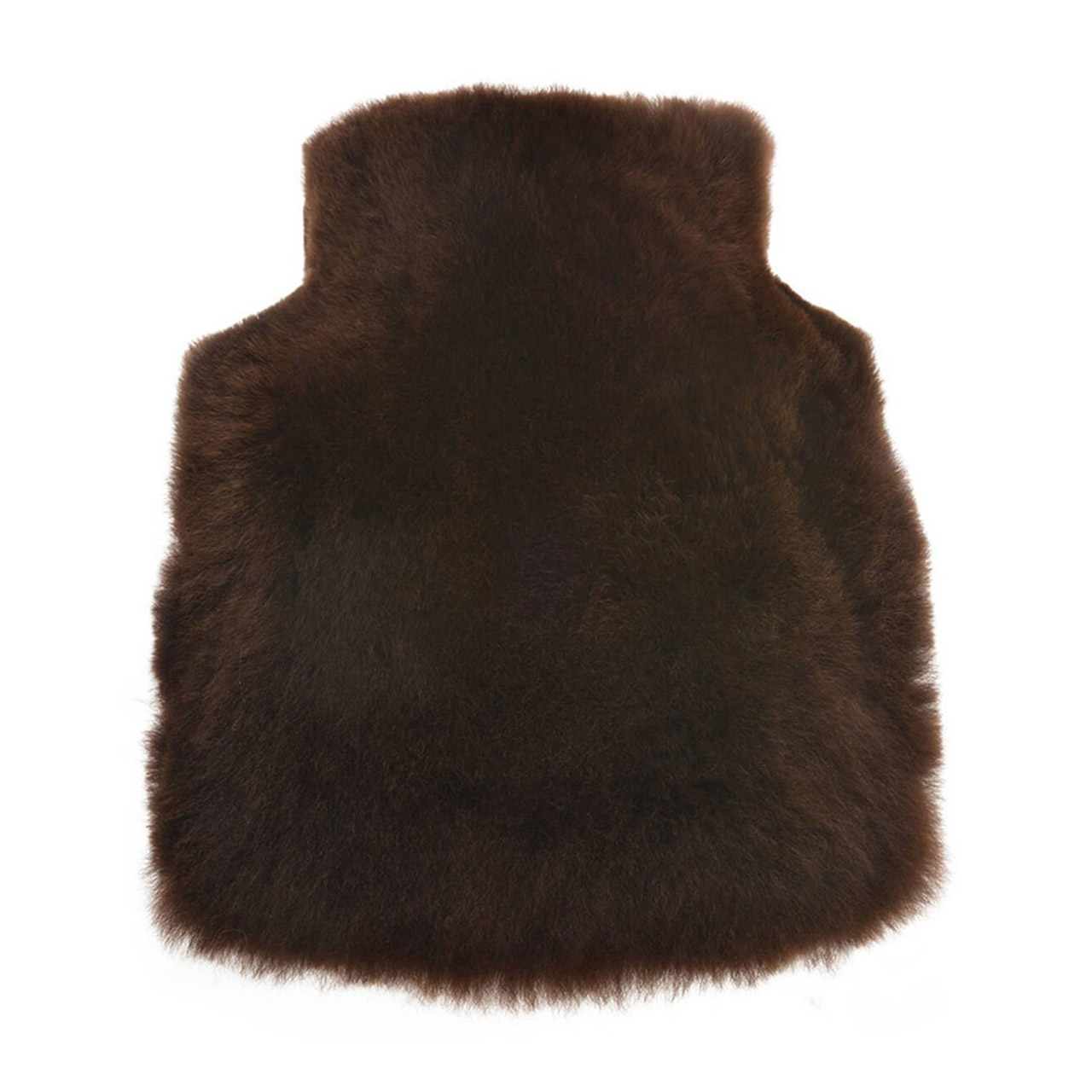 Hot Water Bottle Alpaca-Fur 0.6 l brown