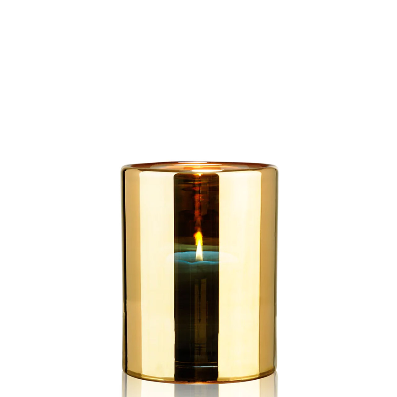 Windlicht mittel 18 cm gold