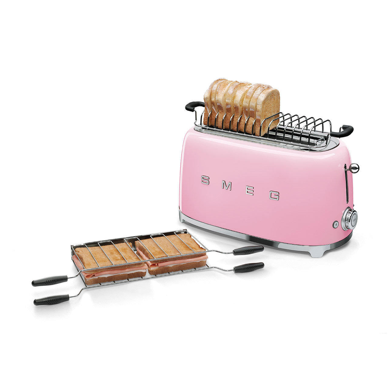 2-Schlitz-Toaster lang Cadillac pink