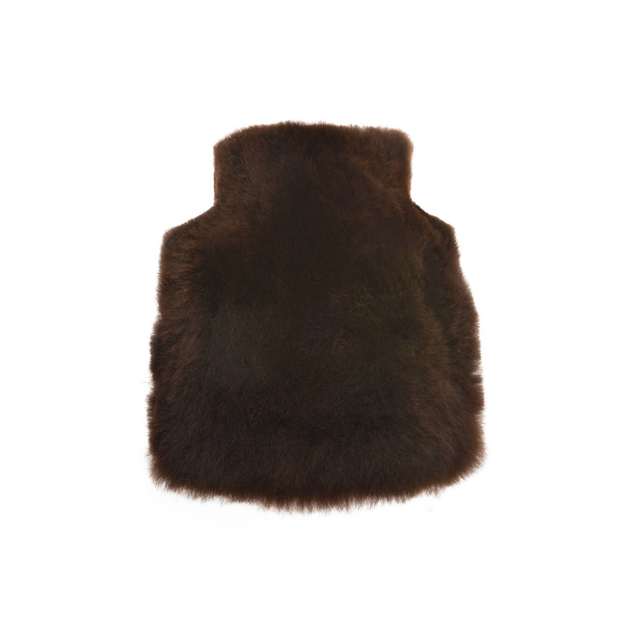 Hot Water Bottle Alpaca-Fur 0.6 l brown