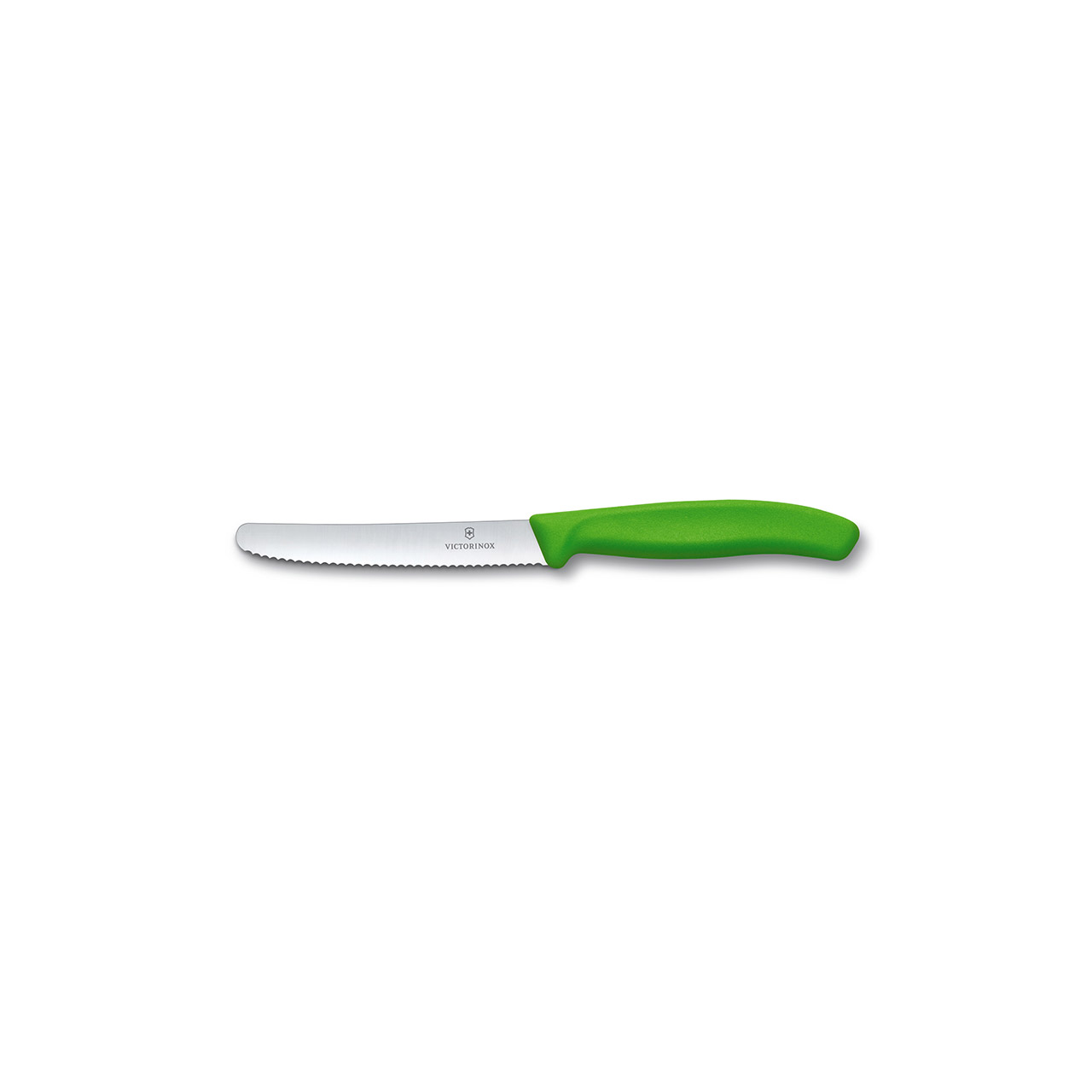 Tomato Knife Wavy Edge 14 cm green