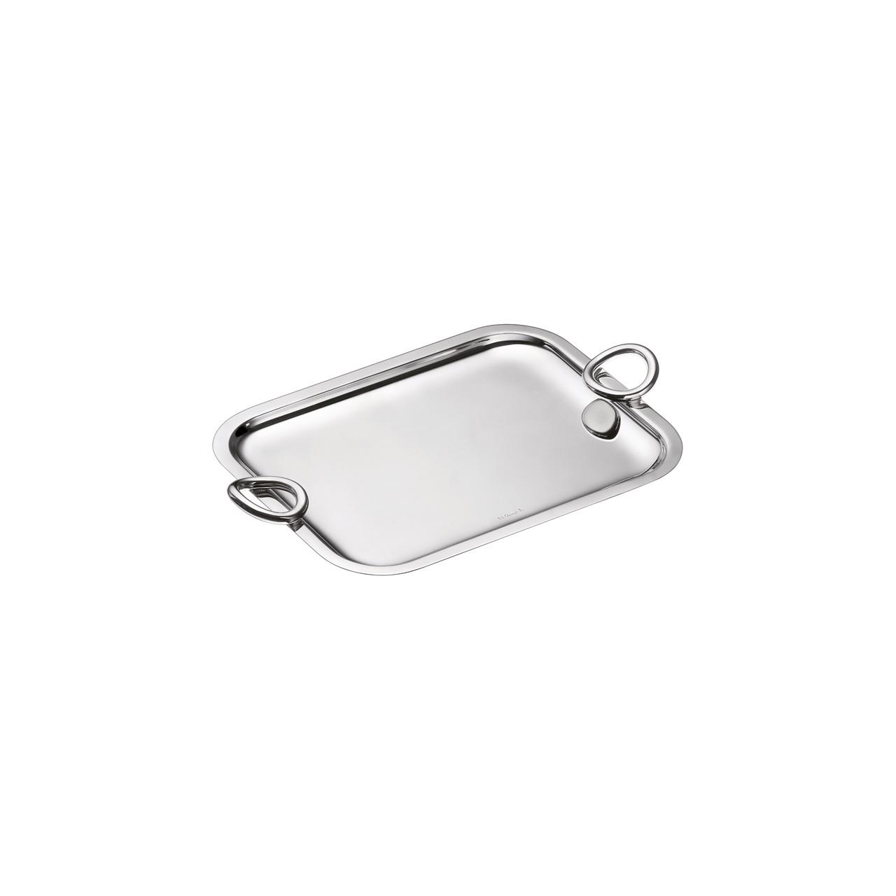 Tray w.  handles rectangular 20x26 cm silver plated